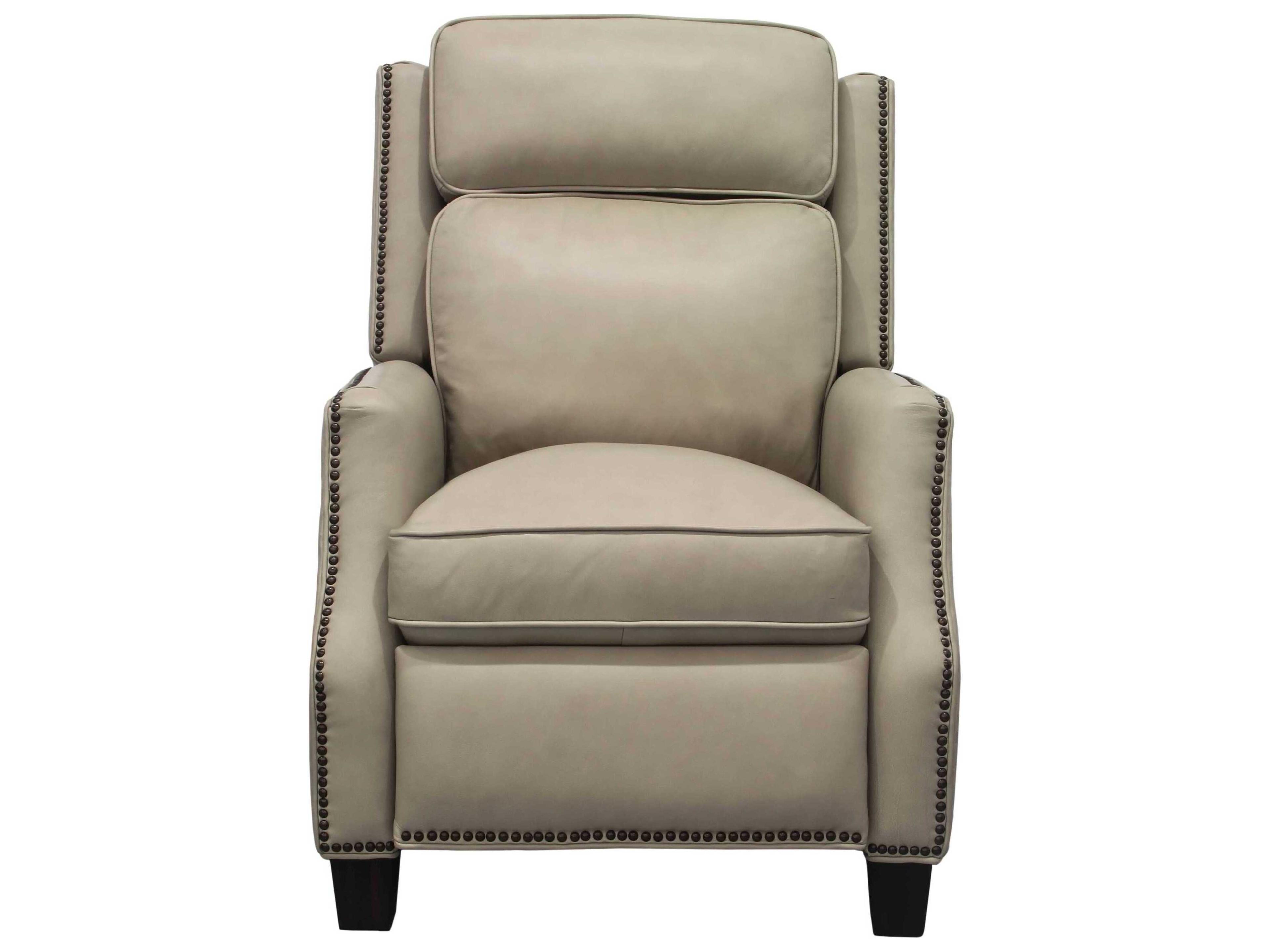 Barcalounger Vintage Van Buren Shoreham Cream Leather Recliner