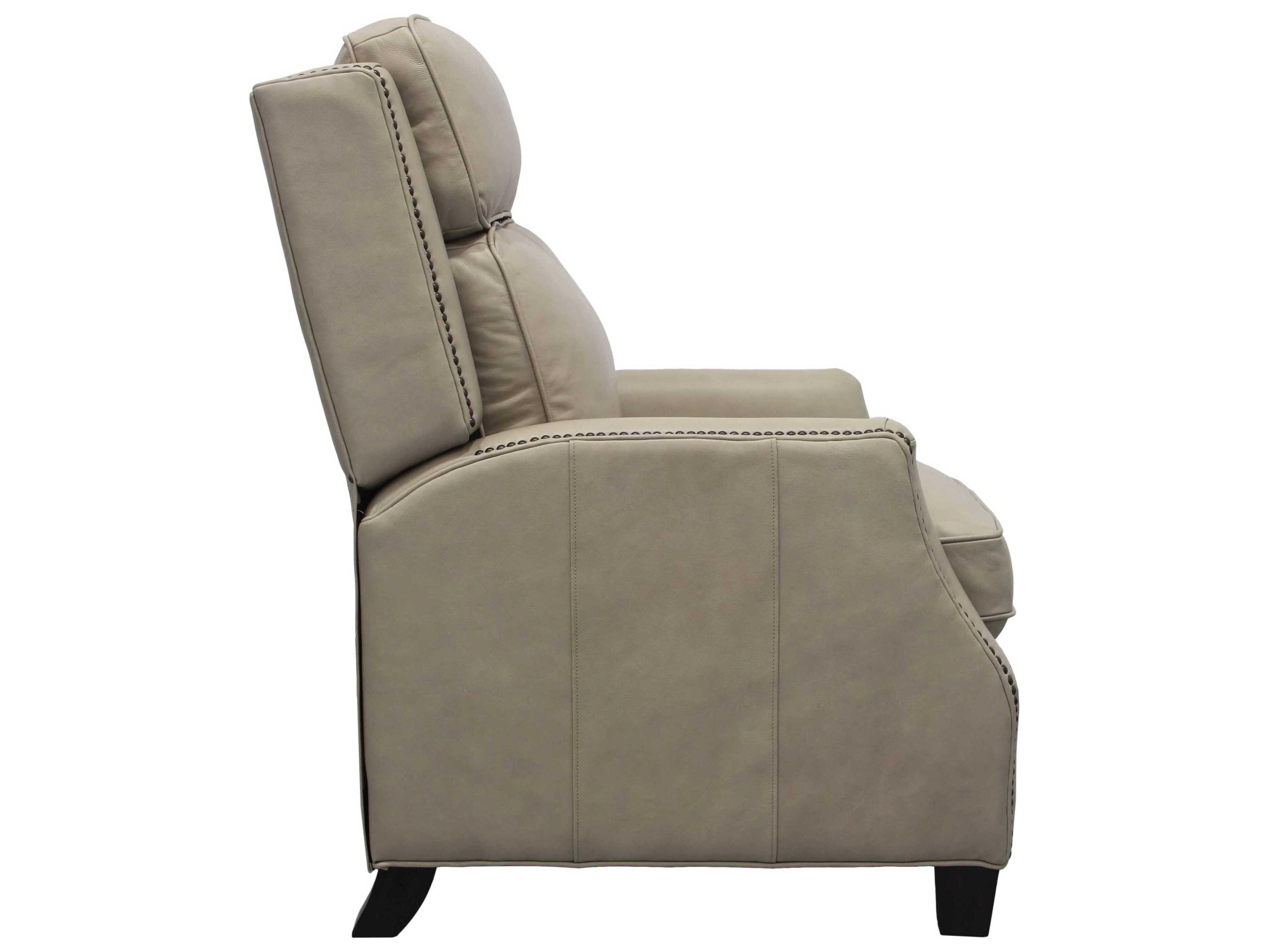 Barcalounger Vintage Van Buren Shoreham Cream Leather Recliner