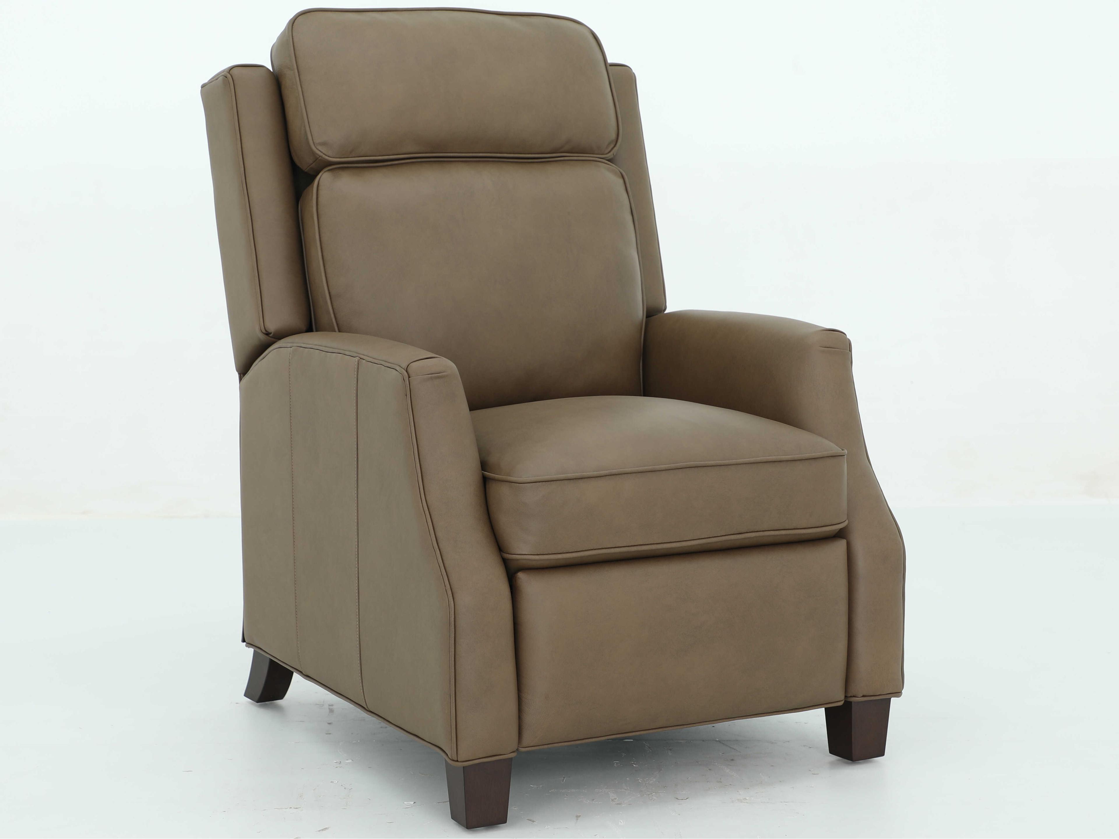 Vintage Nixon Cashmere Taupe Tan Leather Recliner