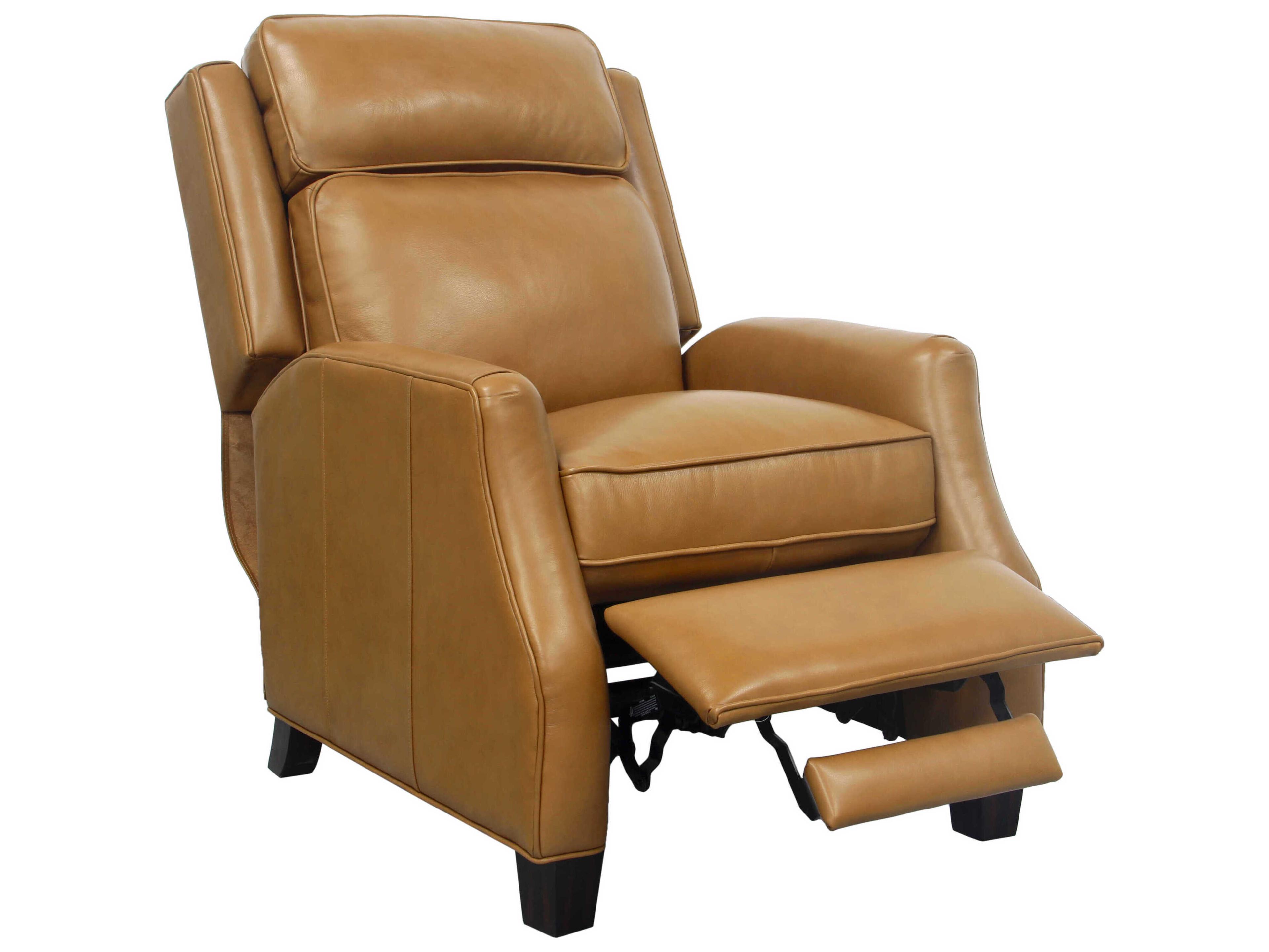Barcalounger Vintage Nixon Shoreham Ponytail Tan Leather Recliner