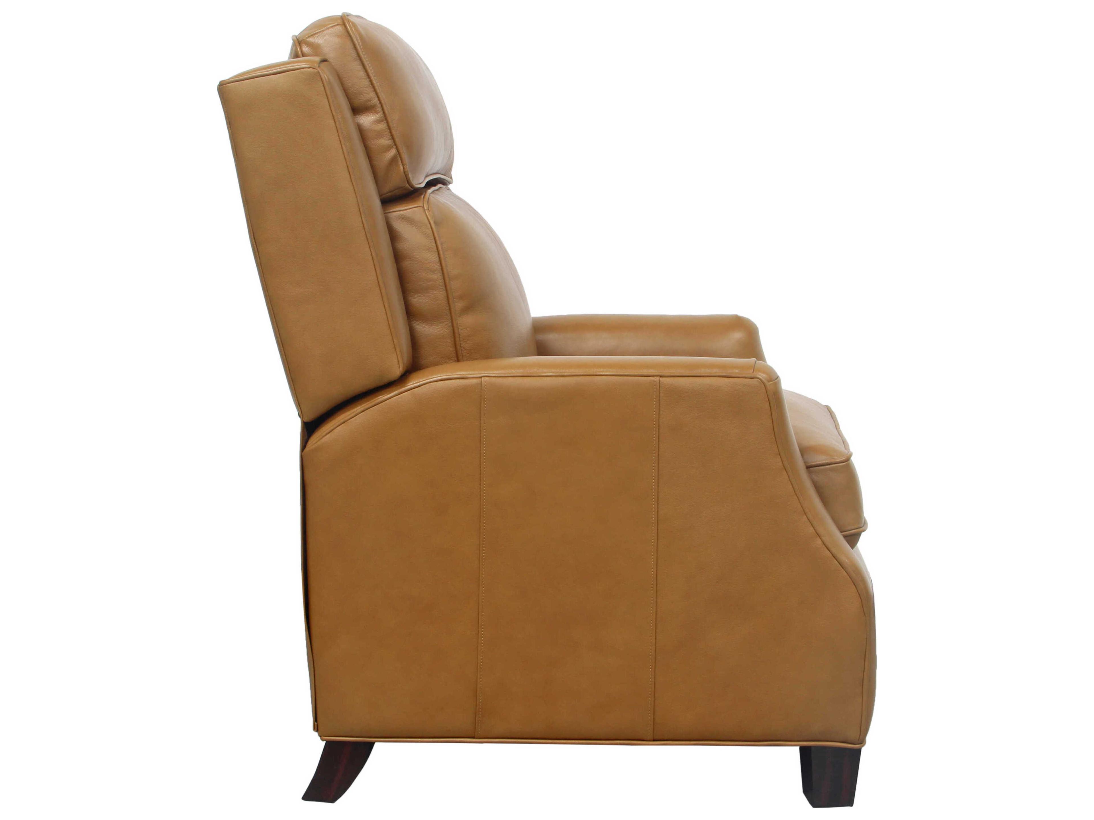 Barcalounger Vintage Nixon Shoreham Ponytail Tan Leather Recliner