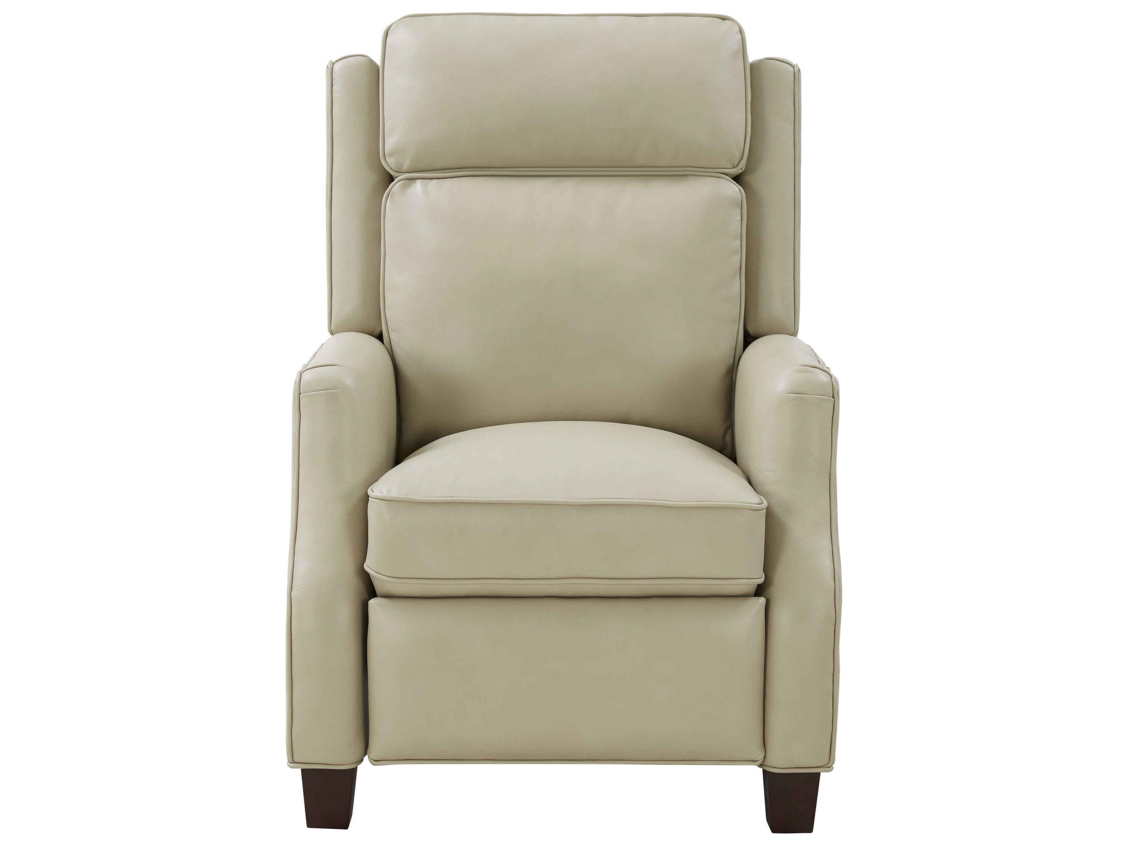 Barcalounger Vintage Nixon Barone Parchment Tan Leather Recliner