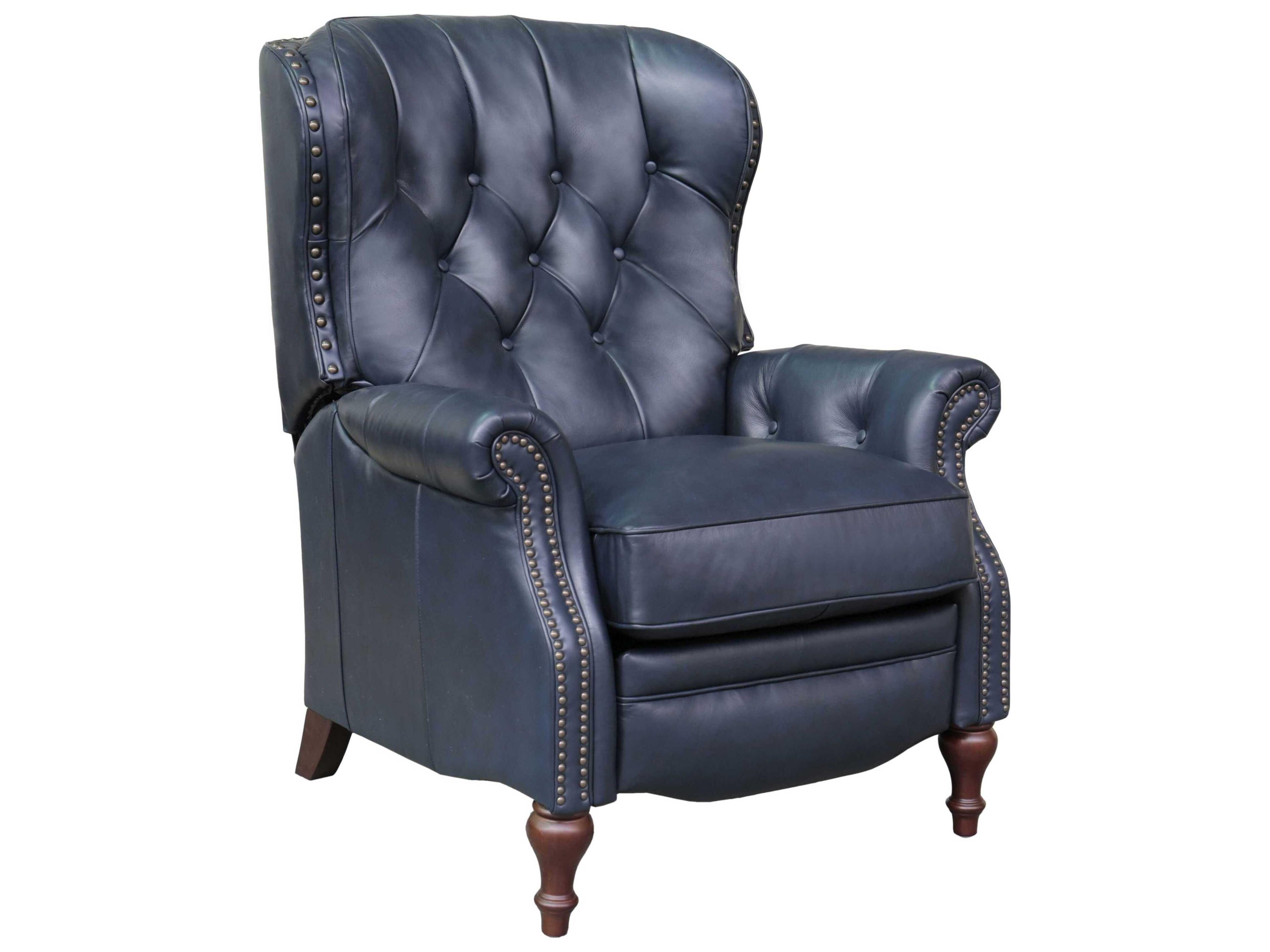 Vintage Kendall Shoreham Blue Leather Recliner