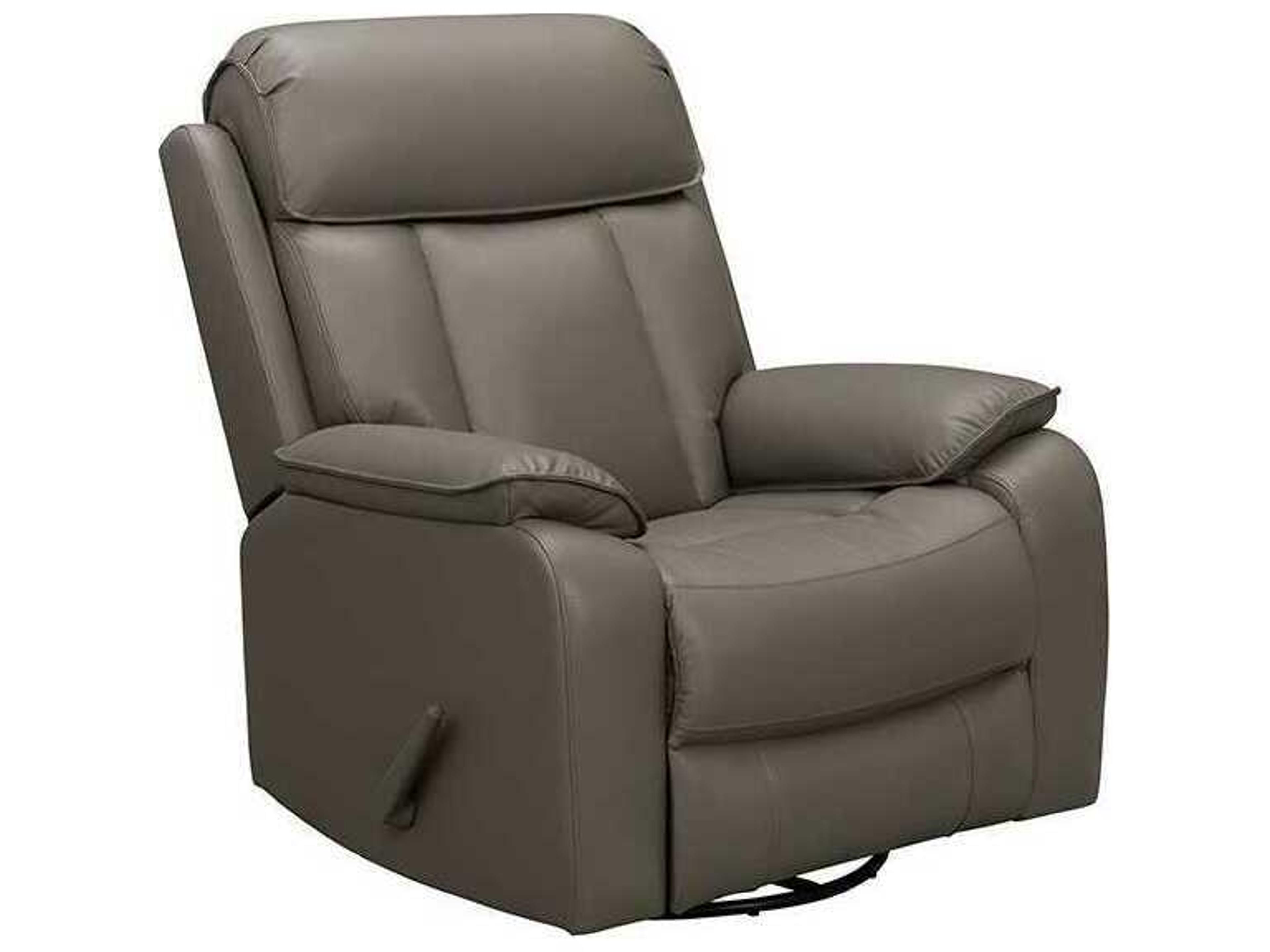 Modern Expressions Mac Lynn Smokey Gray Faux Leather Recliner