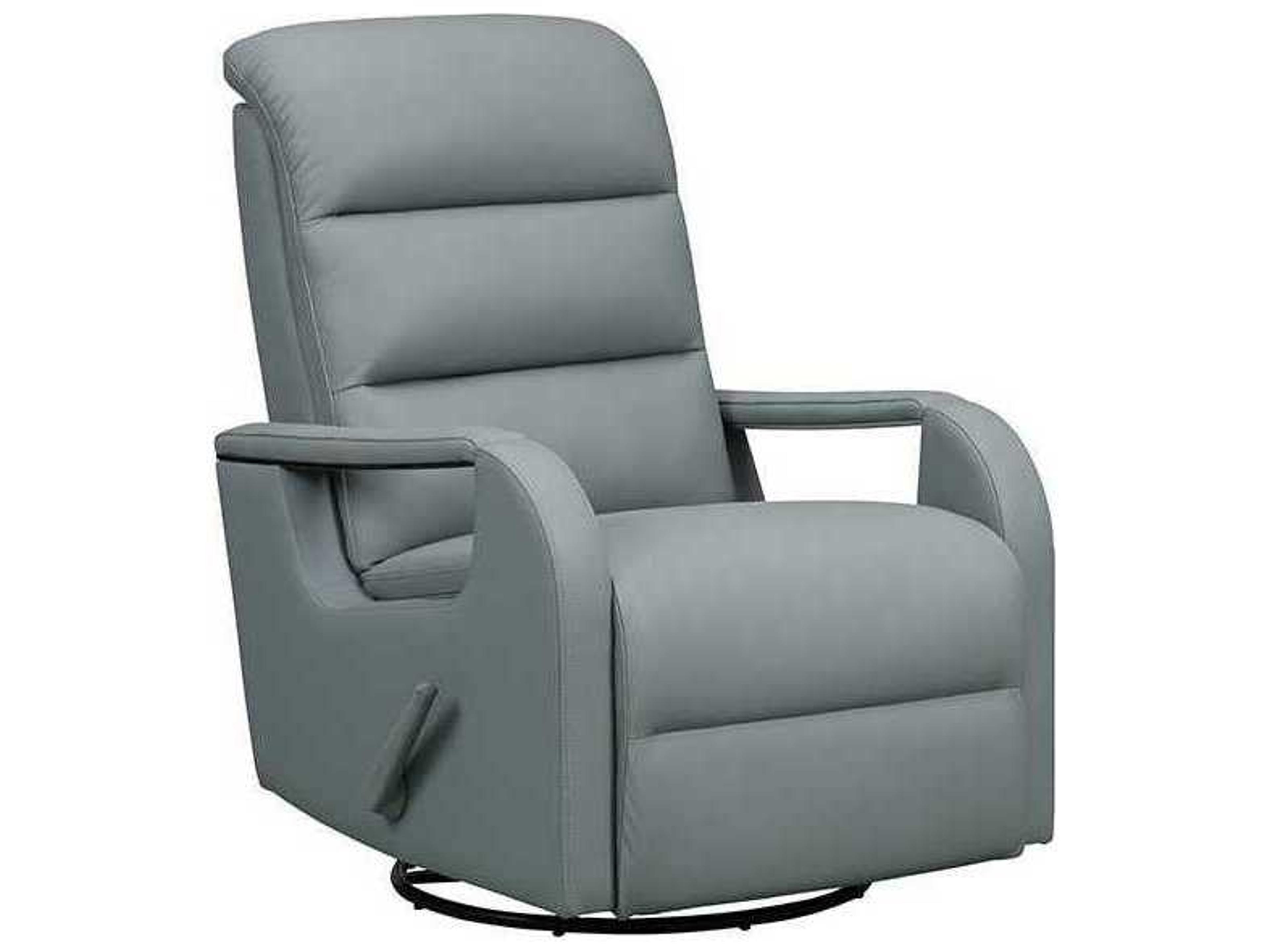 Modern Expressions Sandhill Troy Spa Blue Faux Leather Recliner