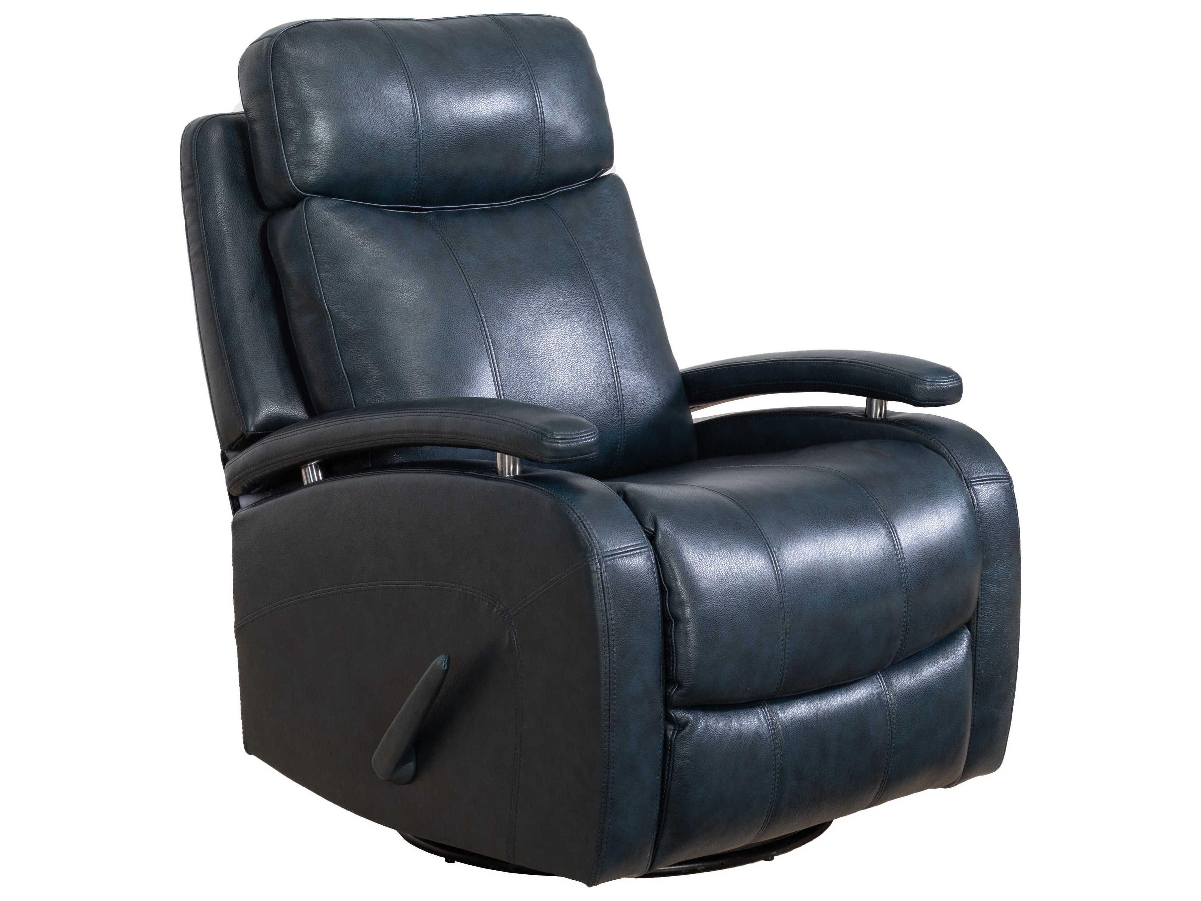 Modern Expressions Duffy Ryegate Sapphire Blue Faux Leather Recliner