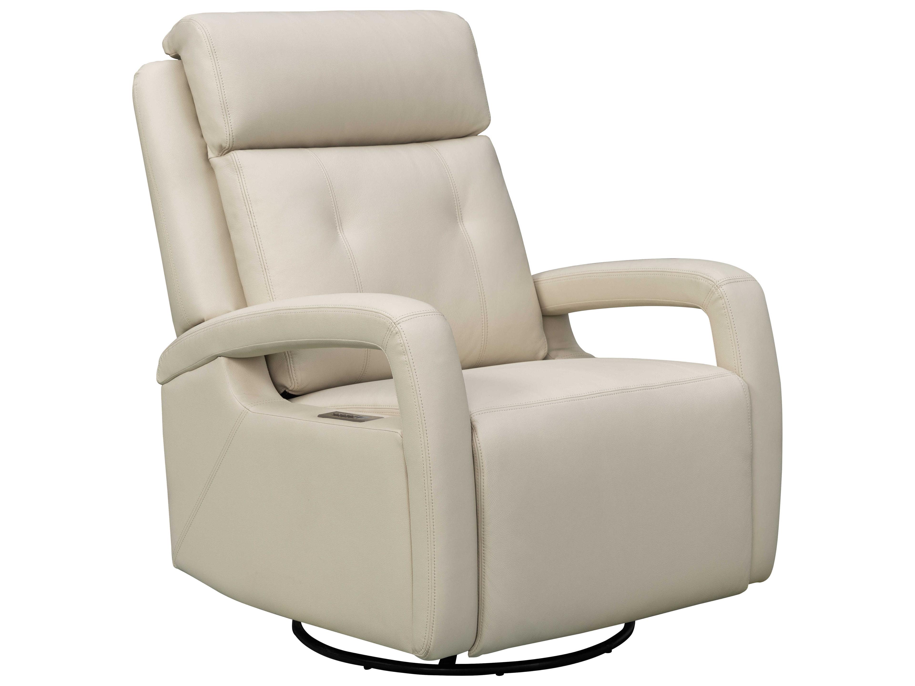 Modern Expressions Gilbert Troy Cream Faux Leather Recliner