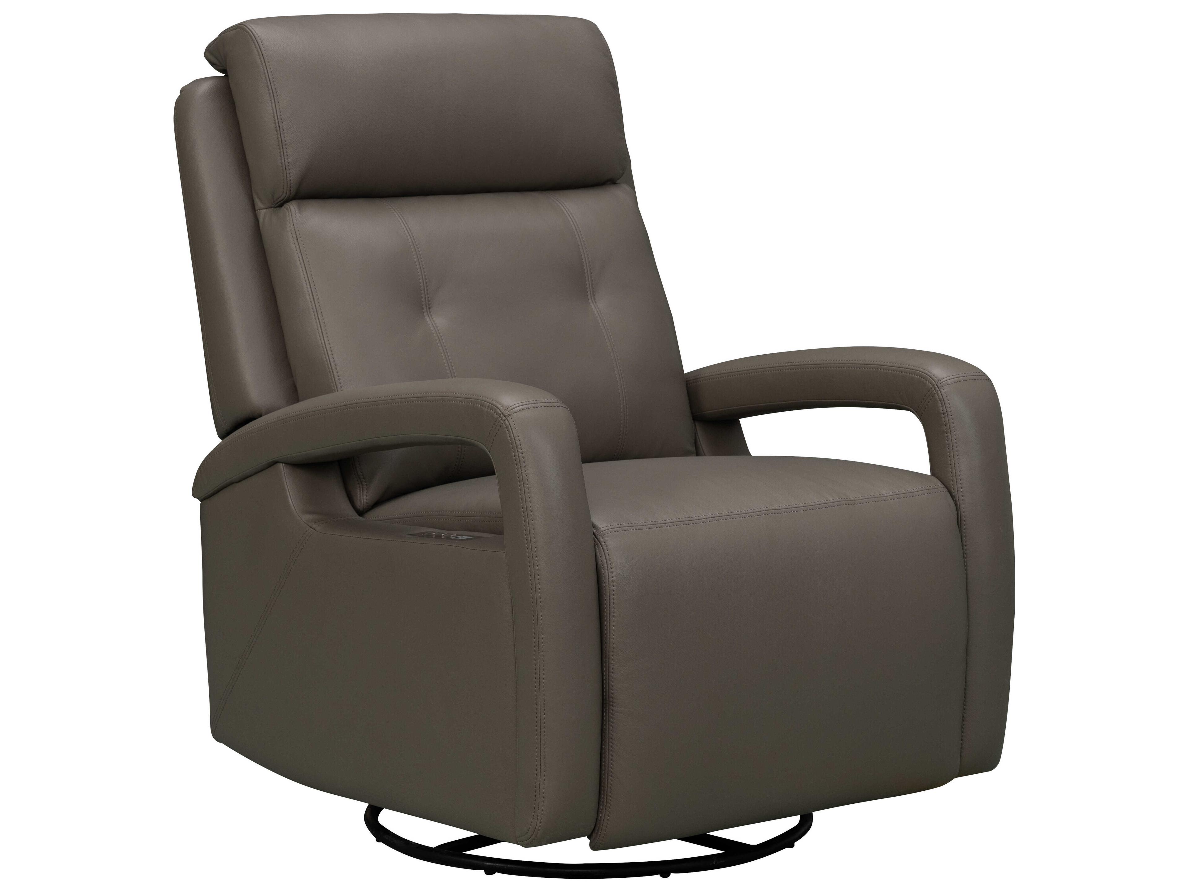 Modern Expressions Gilbert Lynn Smokey Gray Faux Leather Recliner