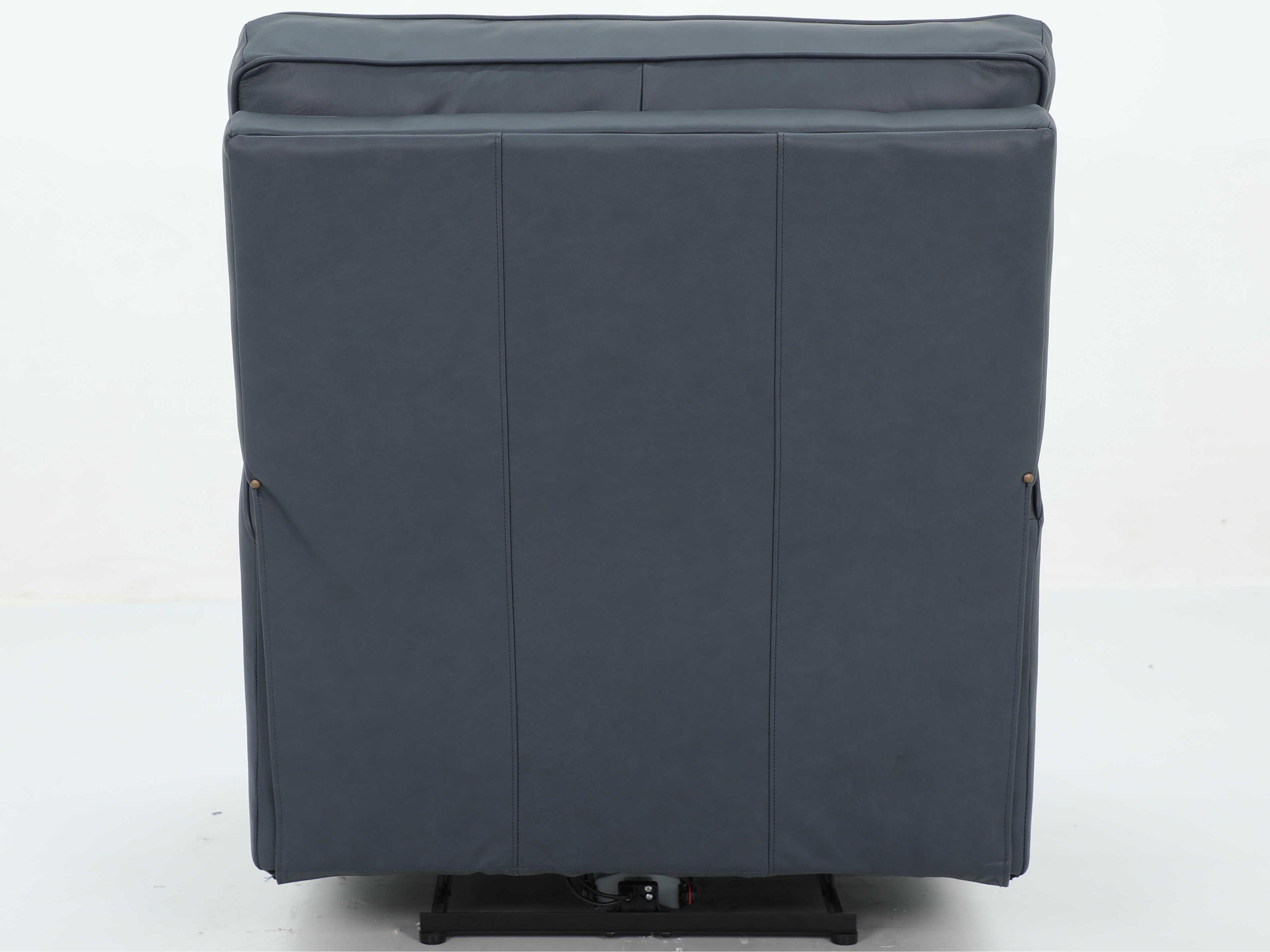 Barcalounger Vintage Hazel Santa Fe Ocean Blue Leather Recliner