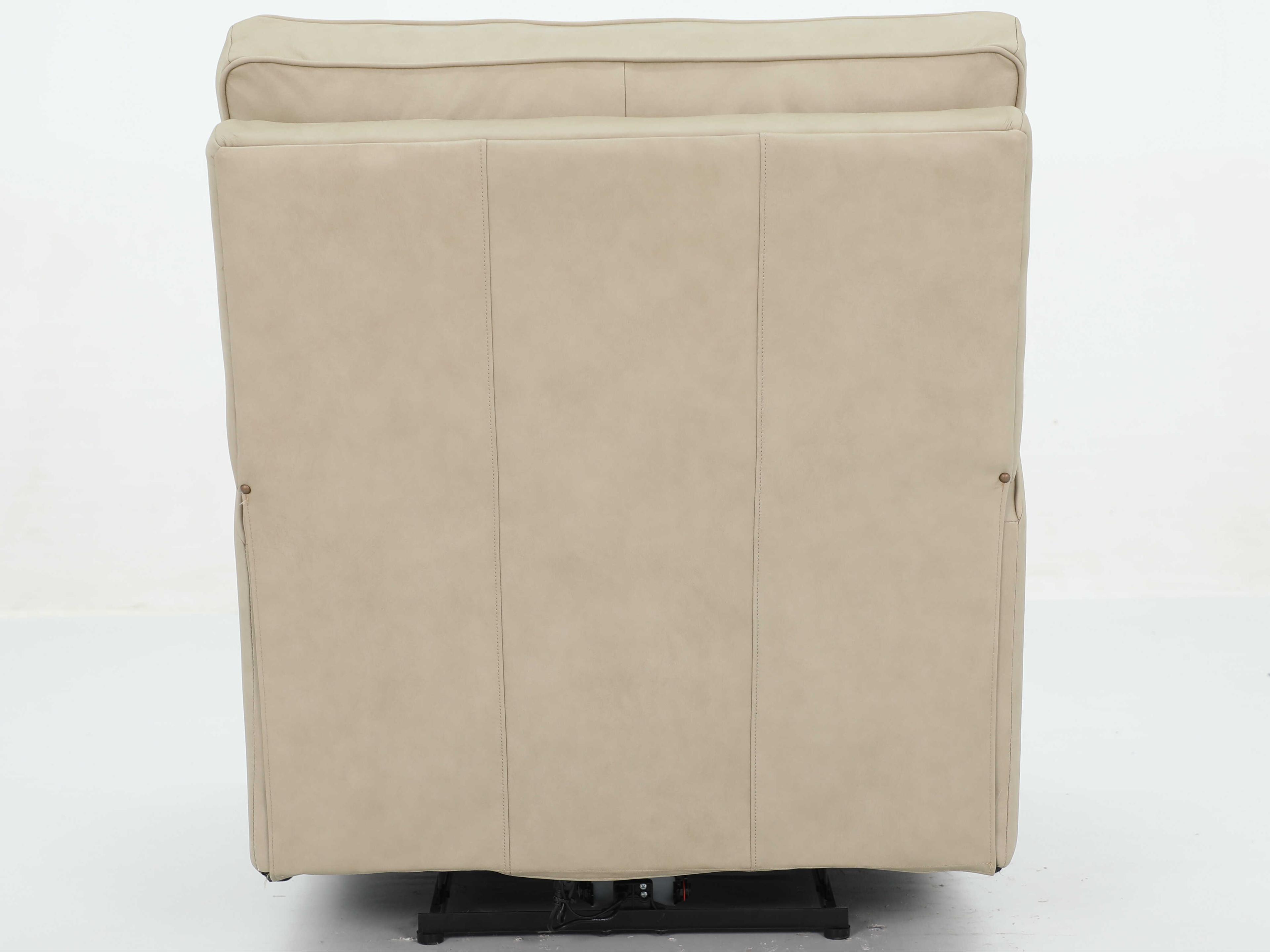 Barcalounger Vintage Hazel Cashmere Stone Beige Leather Recliner