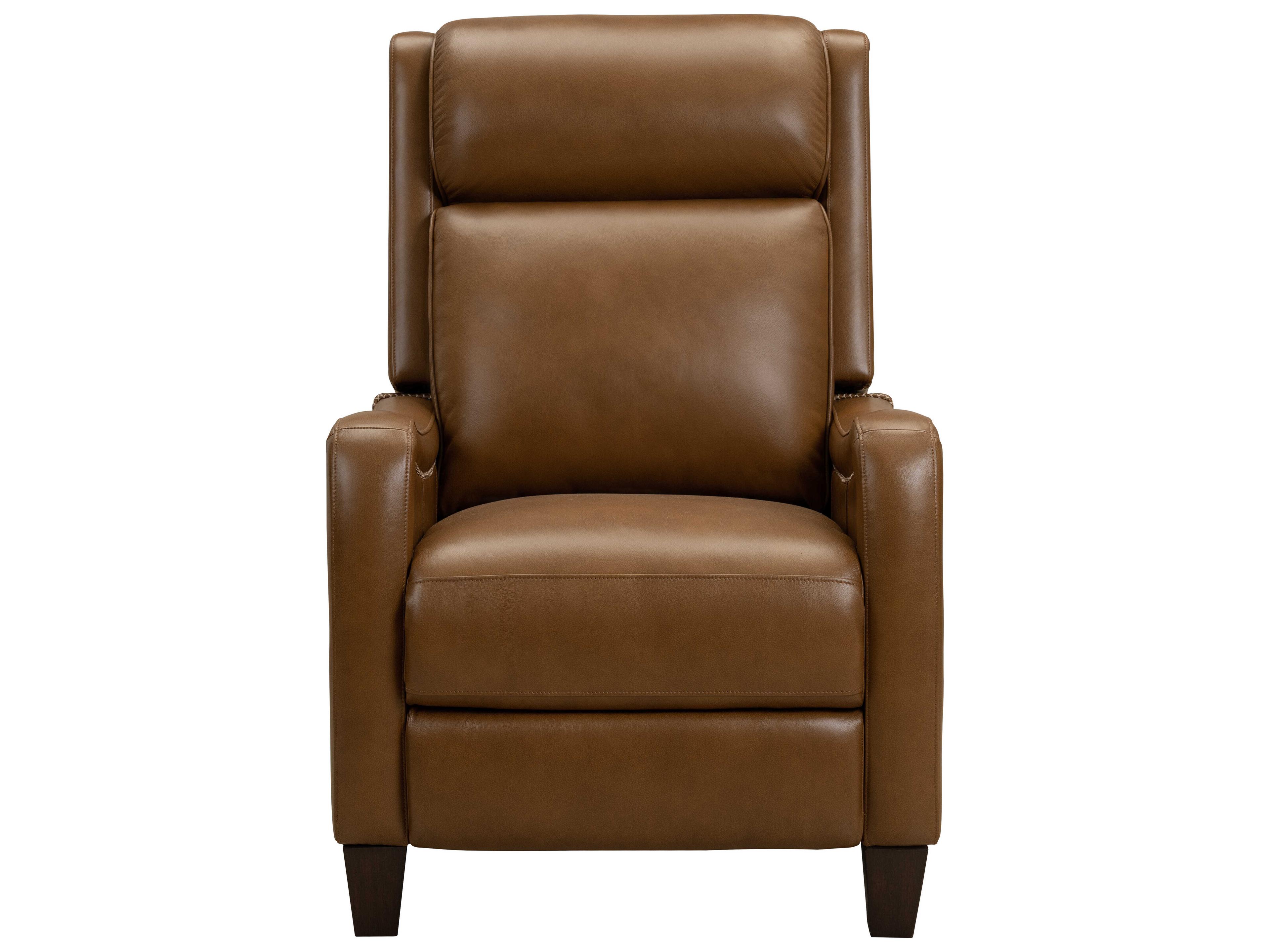 Barcalounger Vintage Taylor Elwood Saddle Brown Leather Recliner
