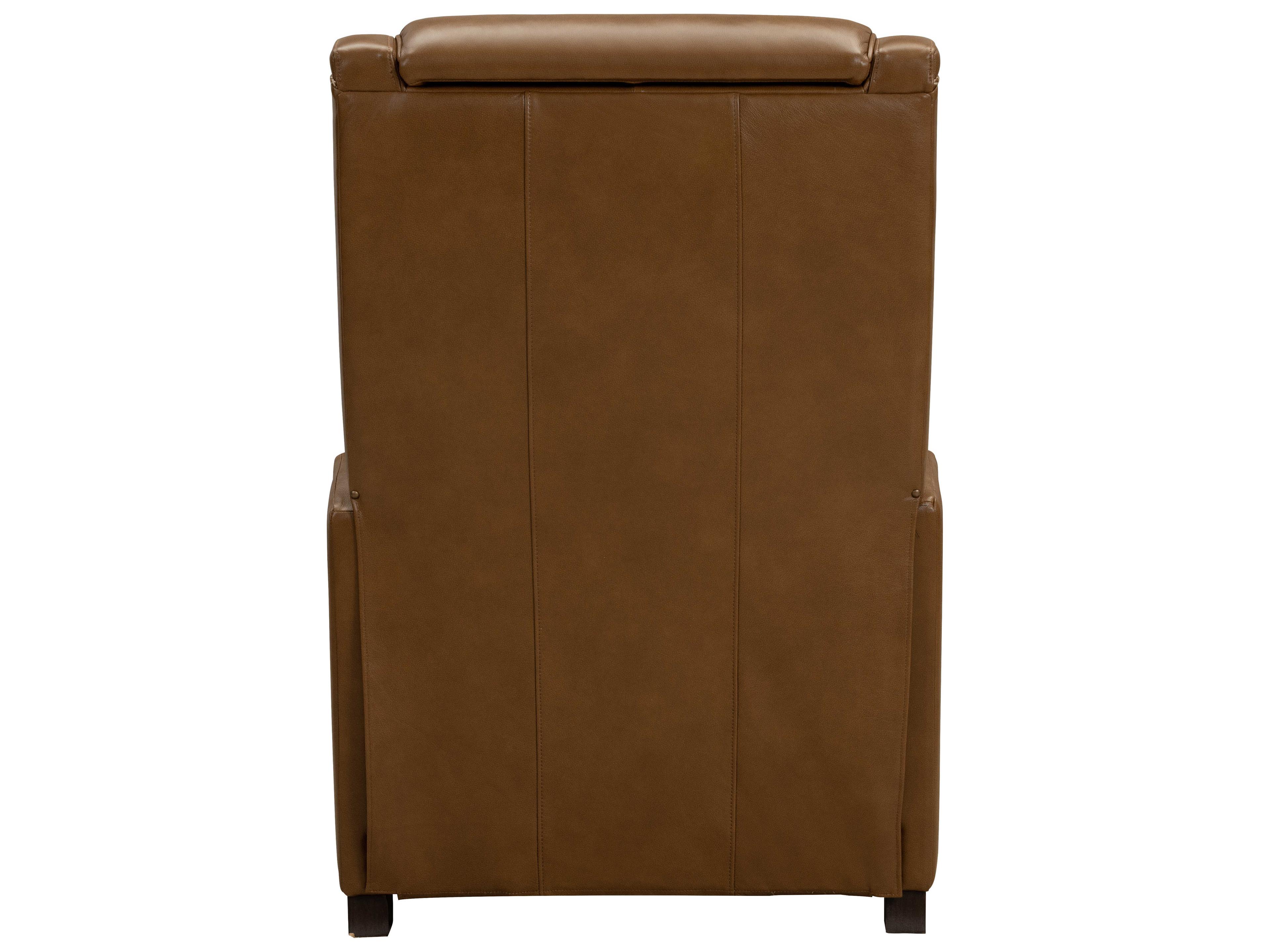 Barcalounger Vintage Taylor Elwood Saddle Brown Leather Recliner