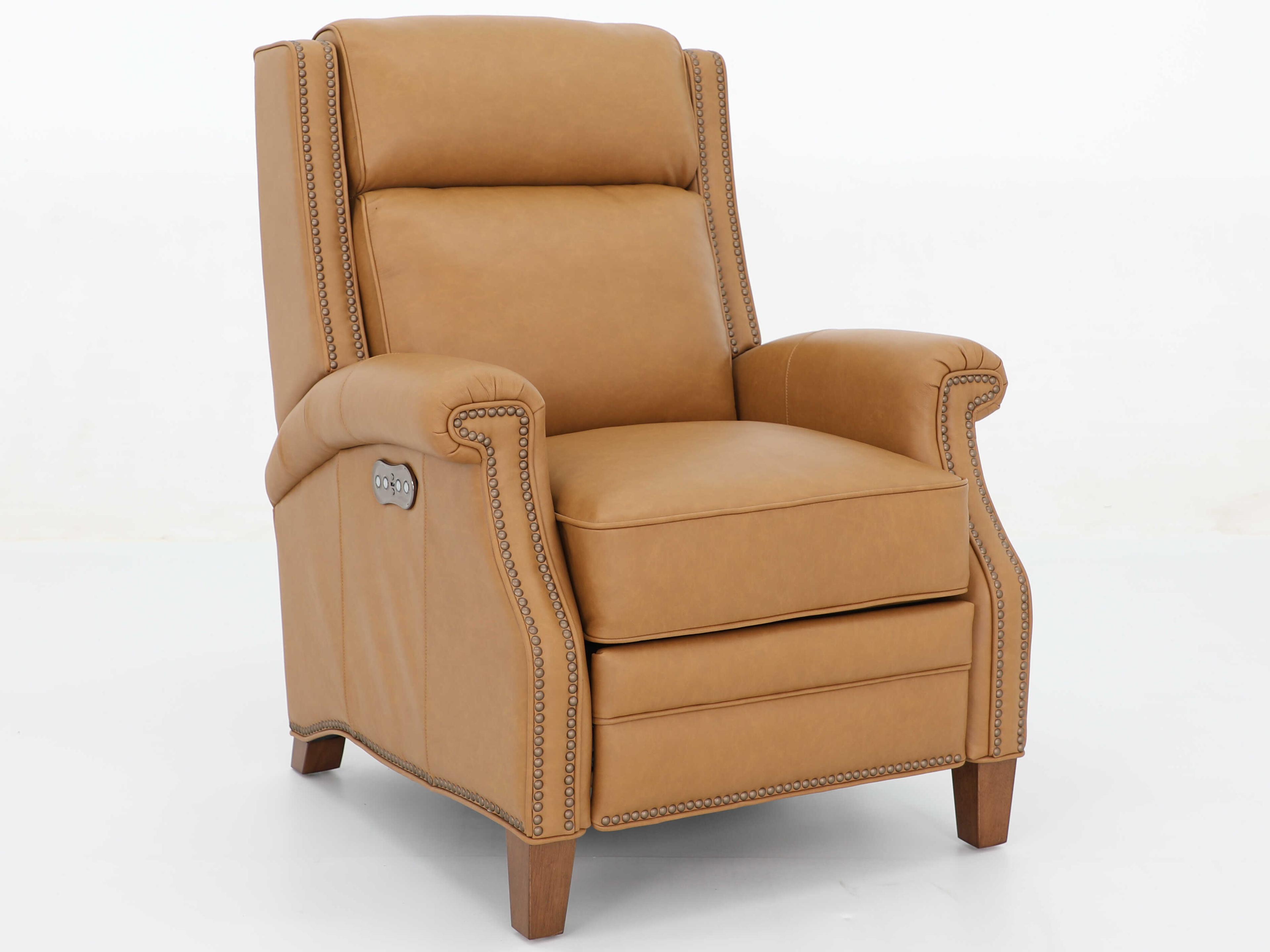 Vintage Barrett Santa Fe Brandy Tan Leather Recliner