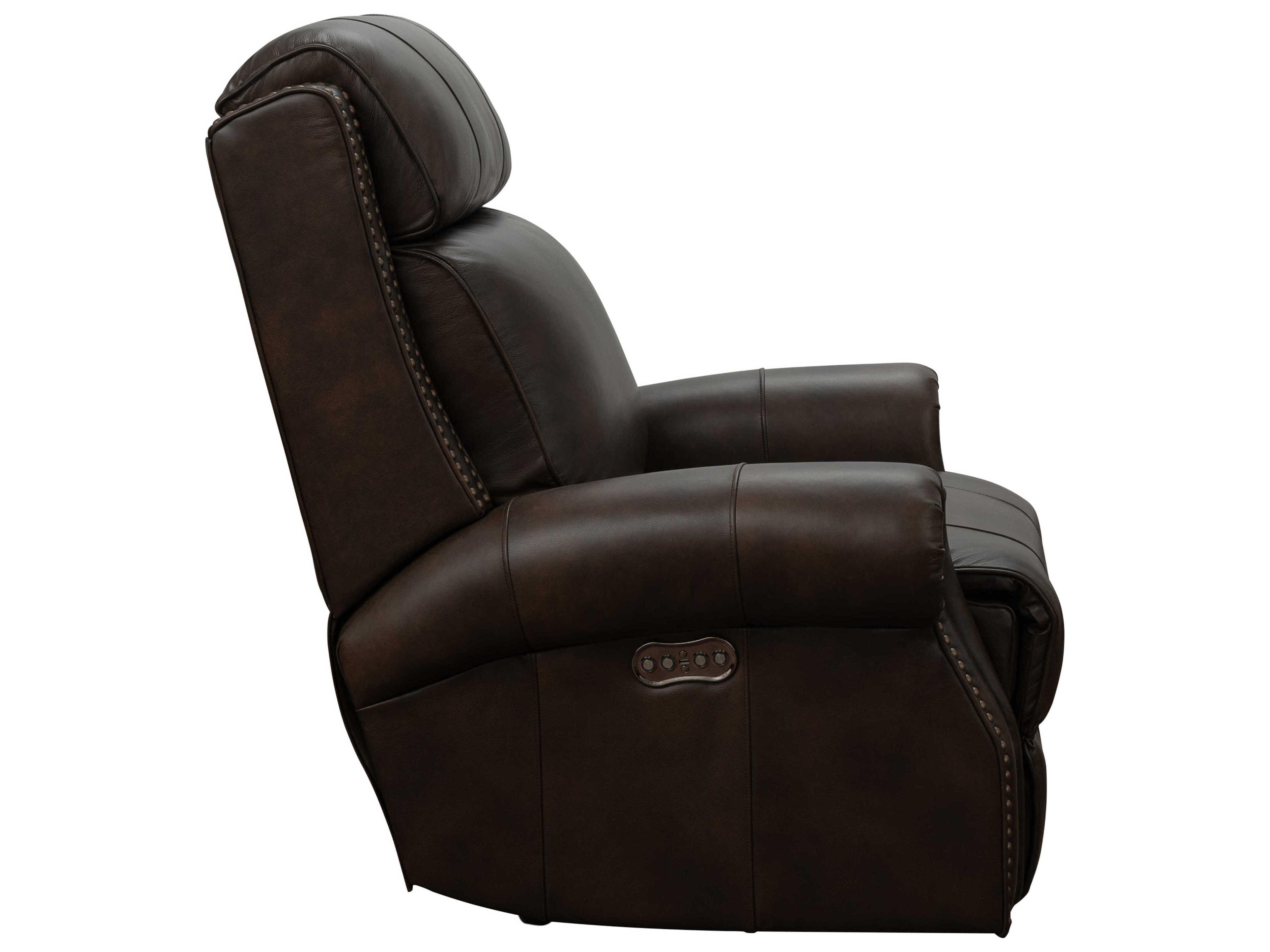 Barcalounger Vintage Blair Big & Tall Ashford Walnut Brown Leather Recliner