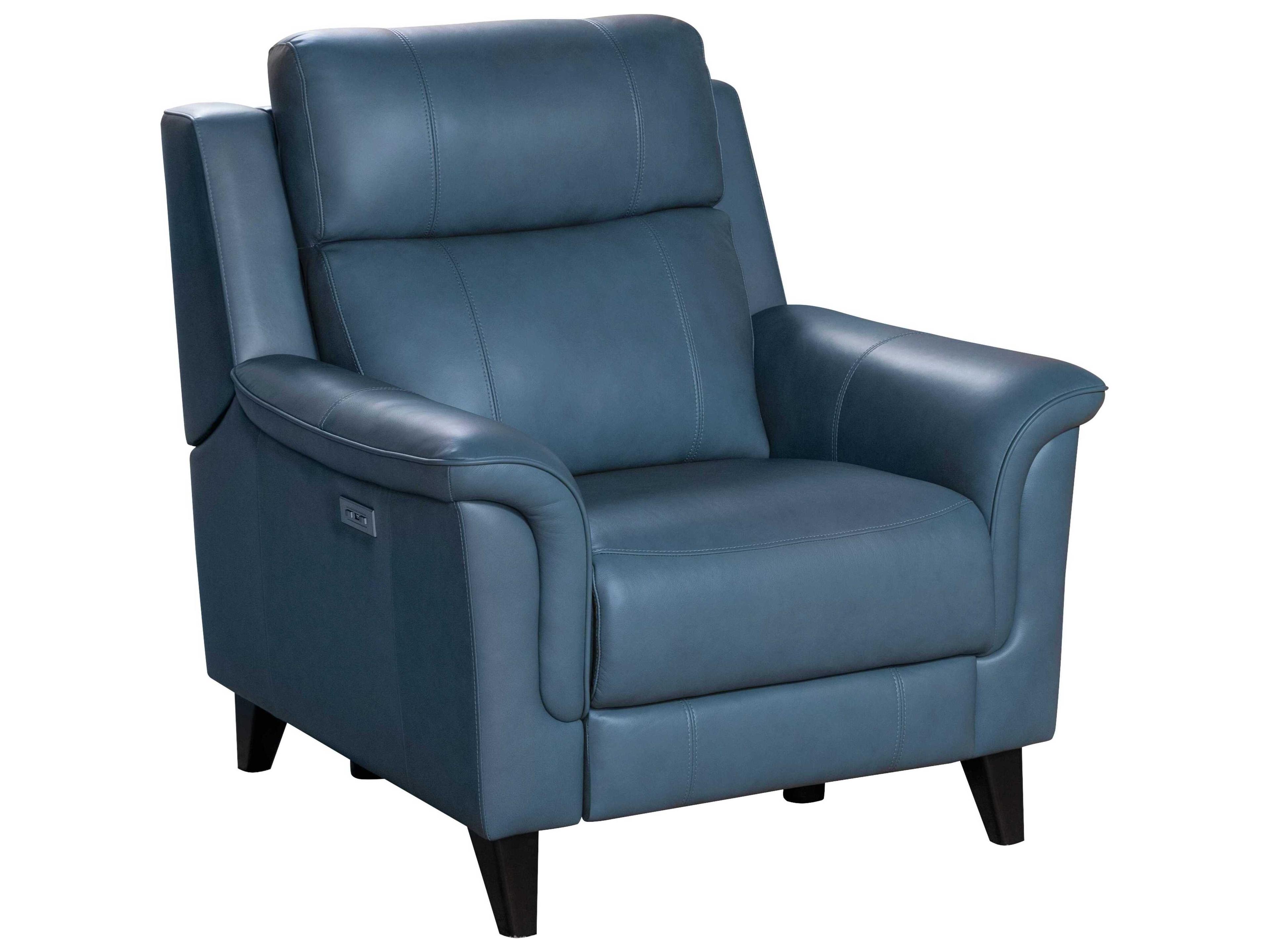 Modern Expressions Kester Masen Bluegray Faux Leather Recliner