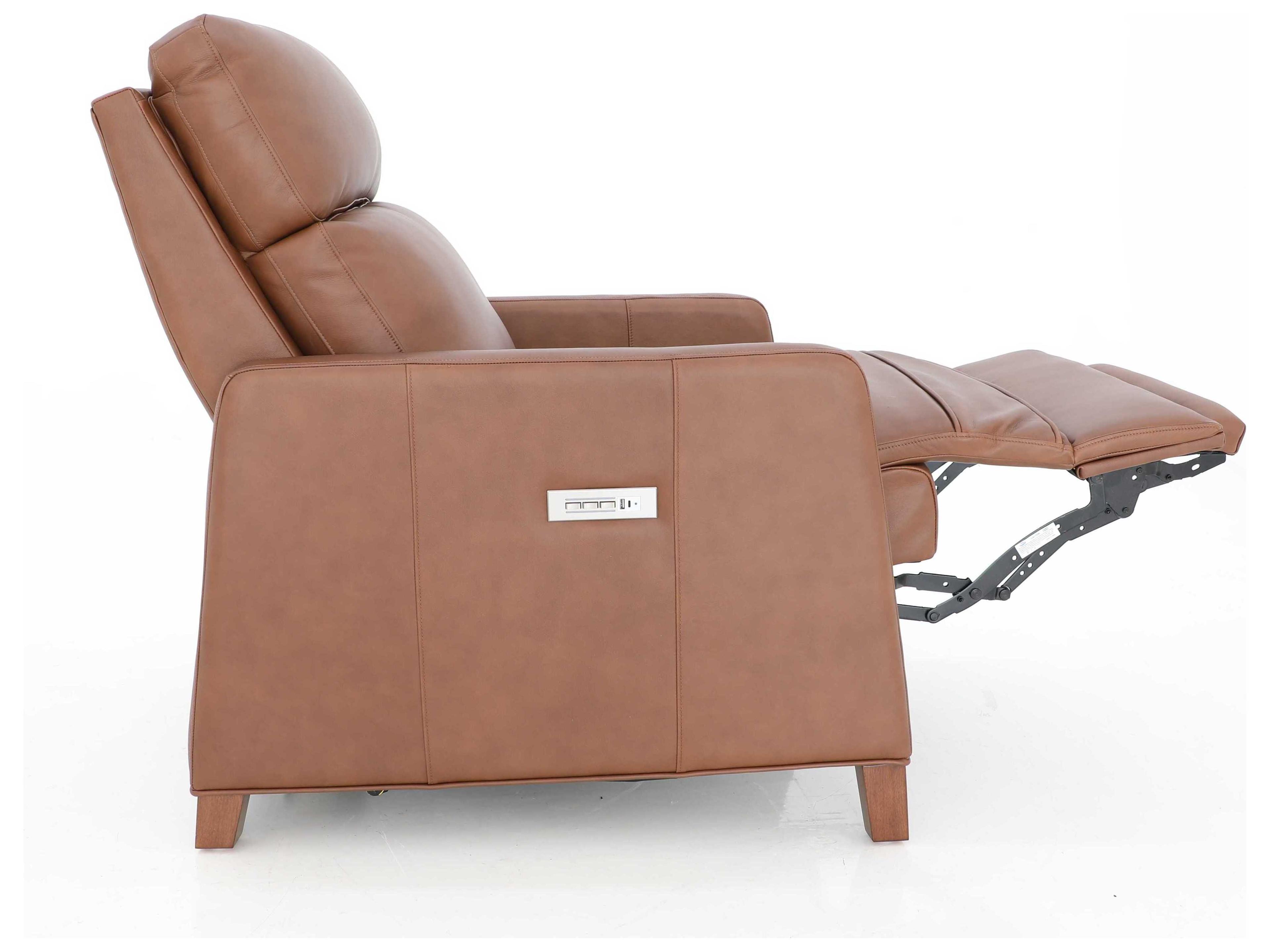 Barcalounger Zero Gravity James Dobbs Saddle Brown Leather Recliner