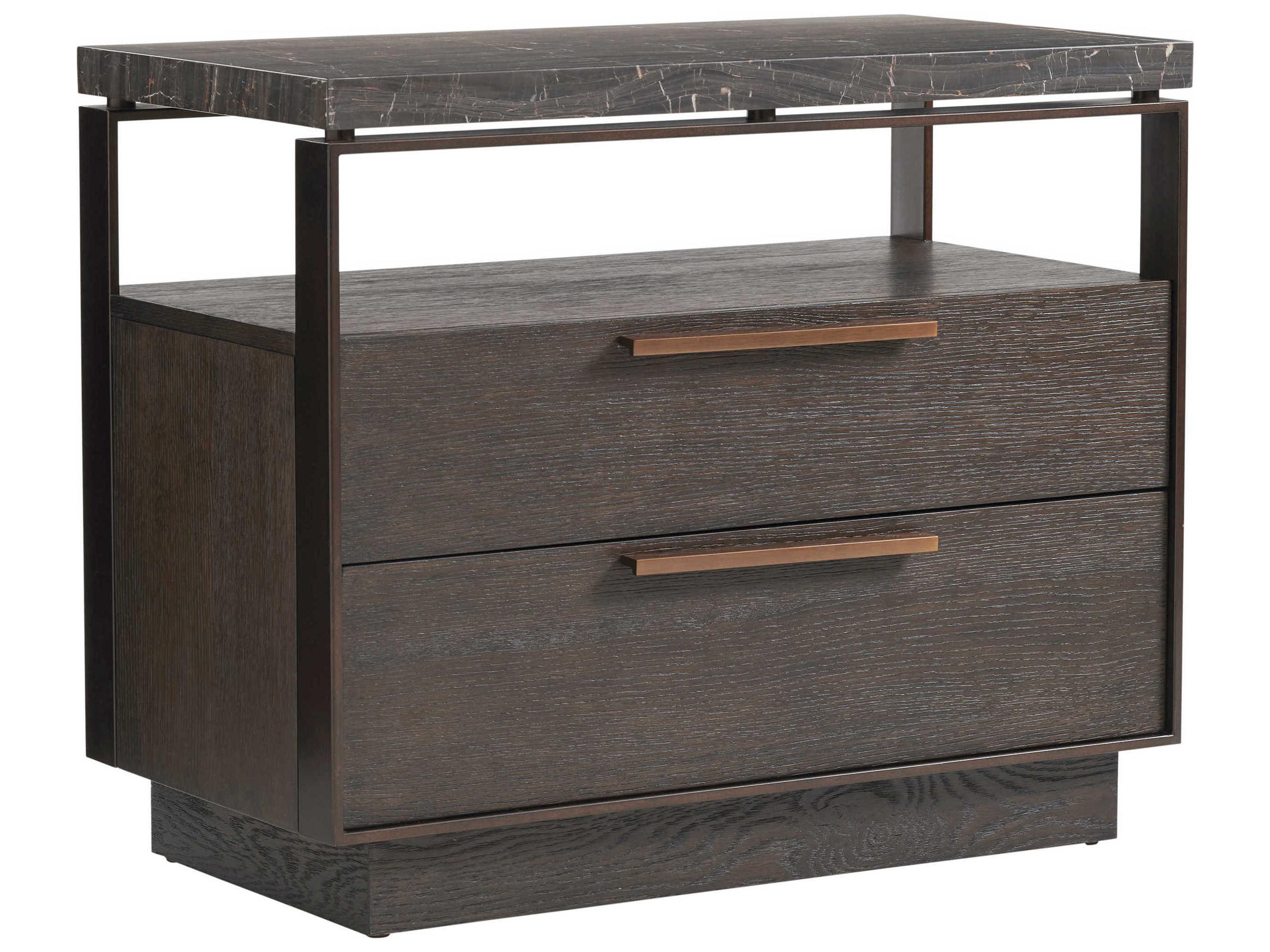 Park City Empire Pass 2-Drawers Brown Chest Nightstand