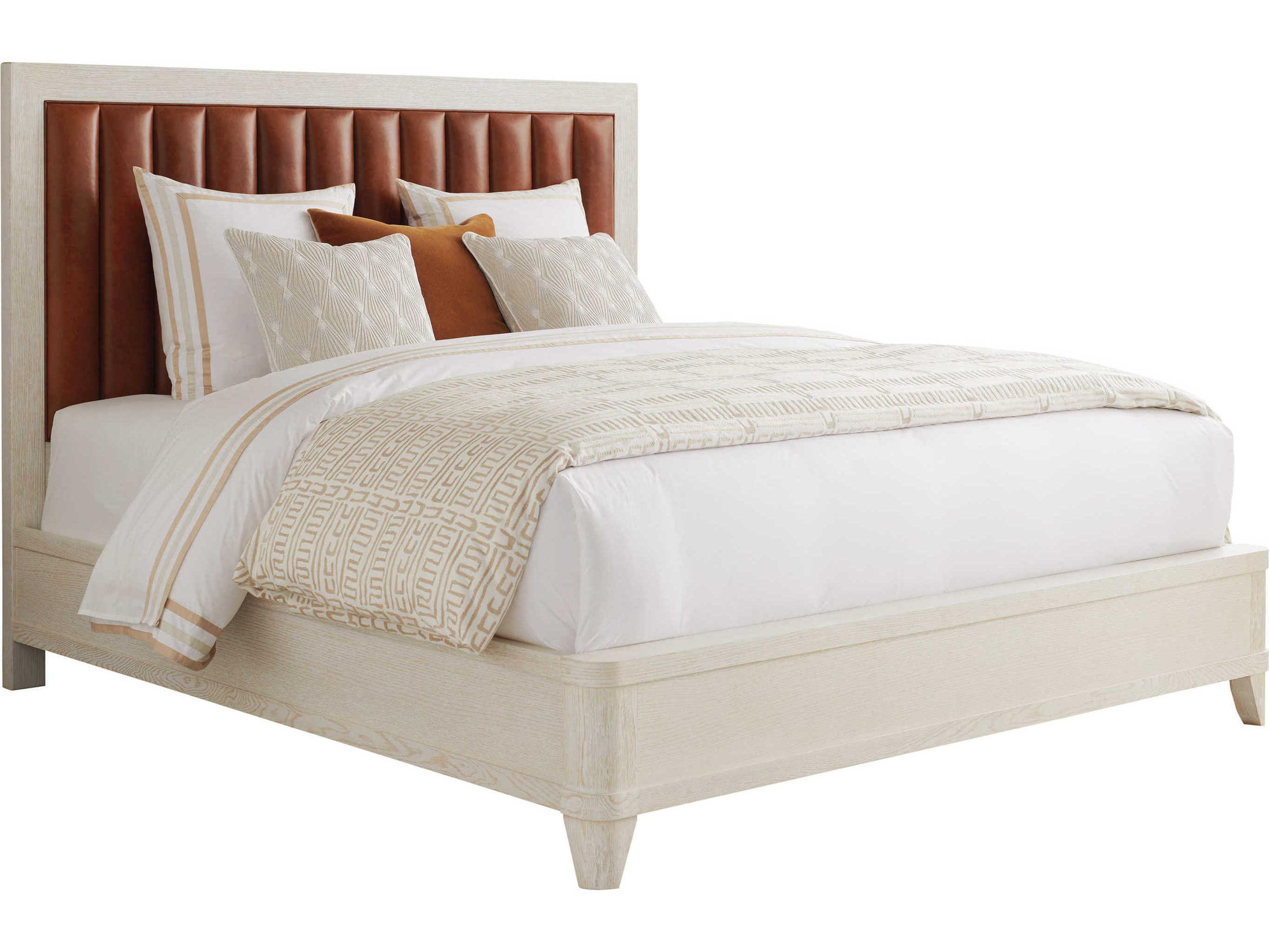Carmel Cambria Brown Wood Queen Panel Bed
