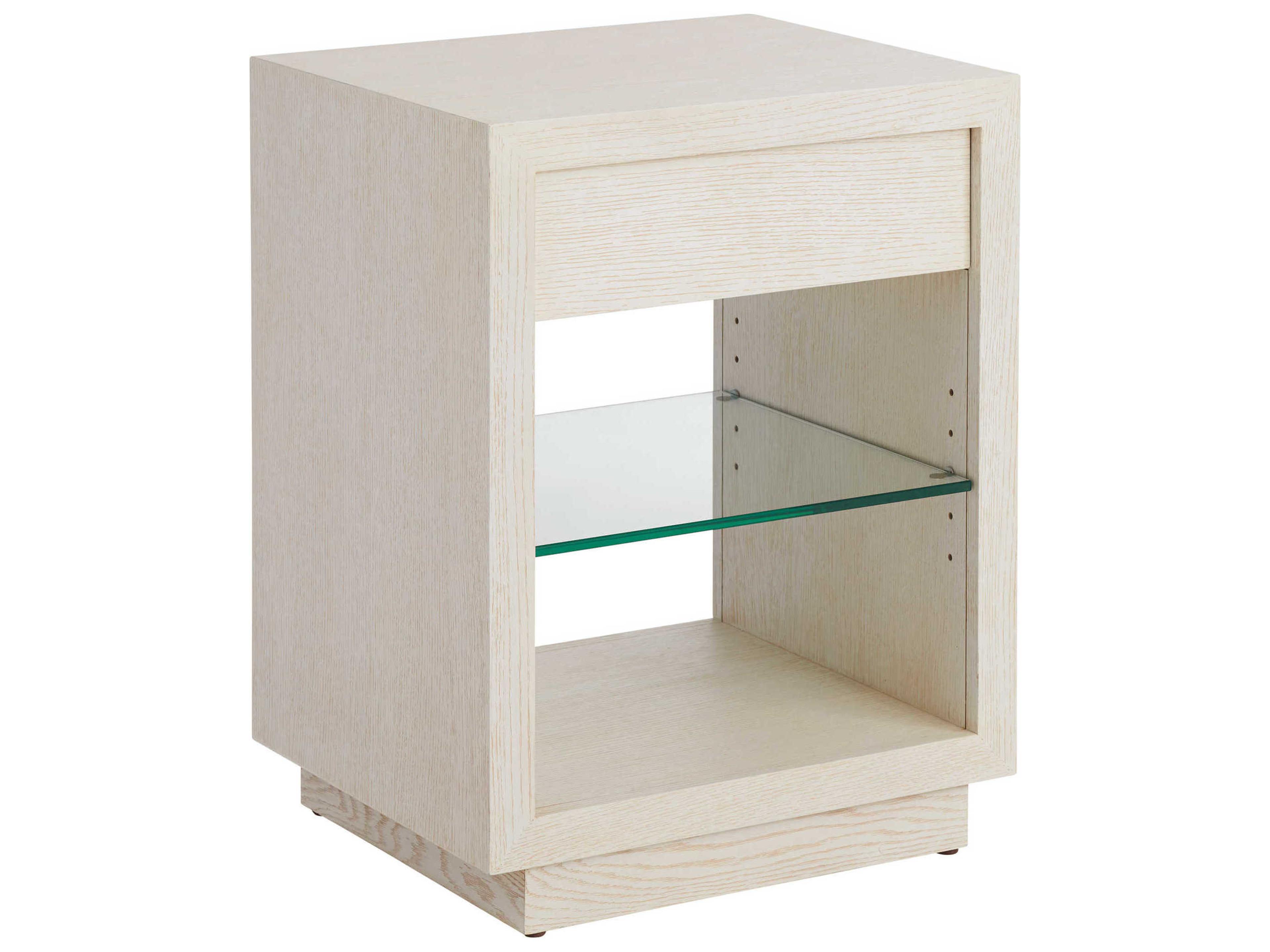 Carmel Country Club 1-Drawer White Nightstand