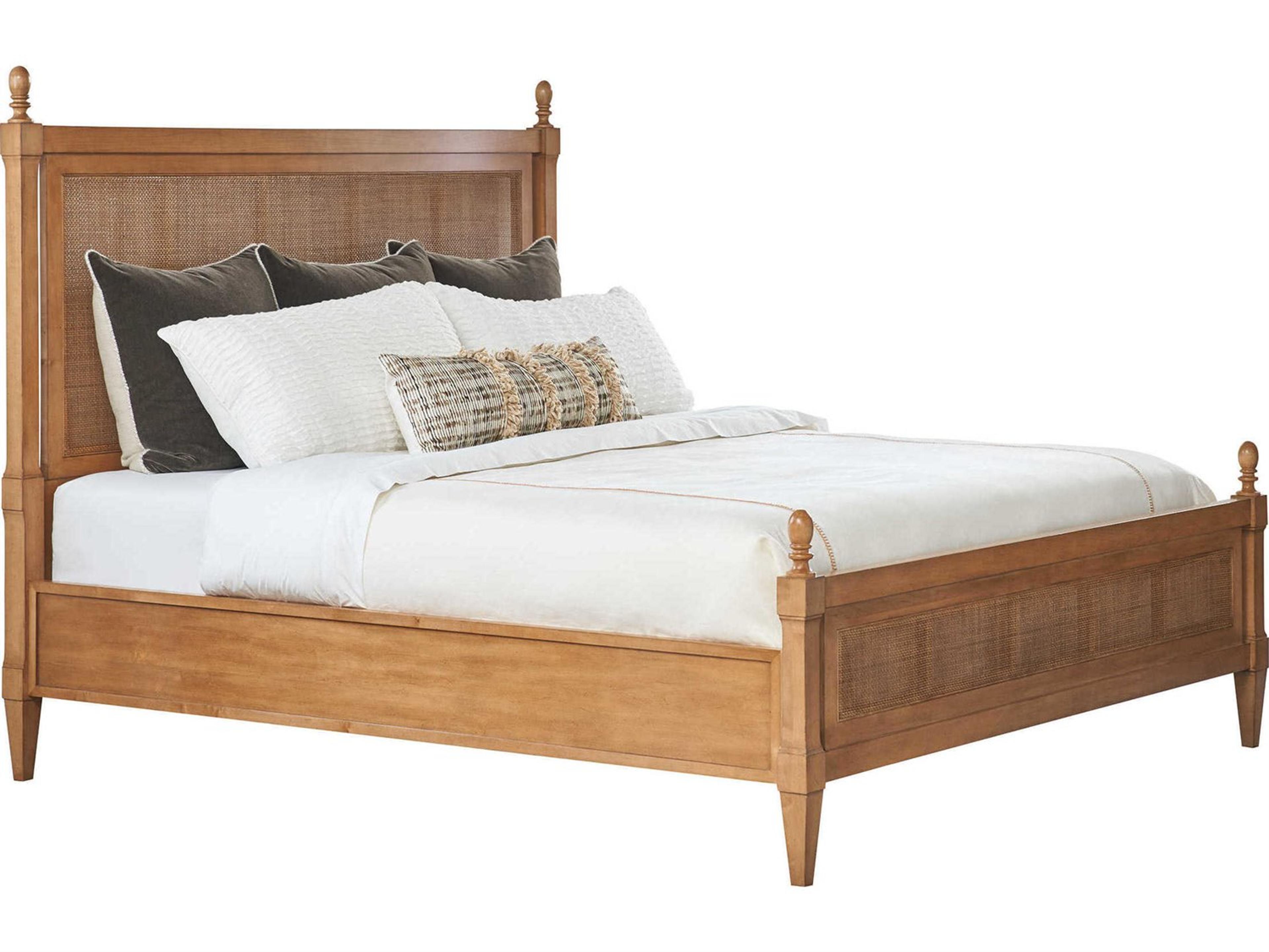 Barclay Butera Laguna Strand Brown Wood California King Four Poster Bed
