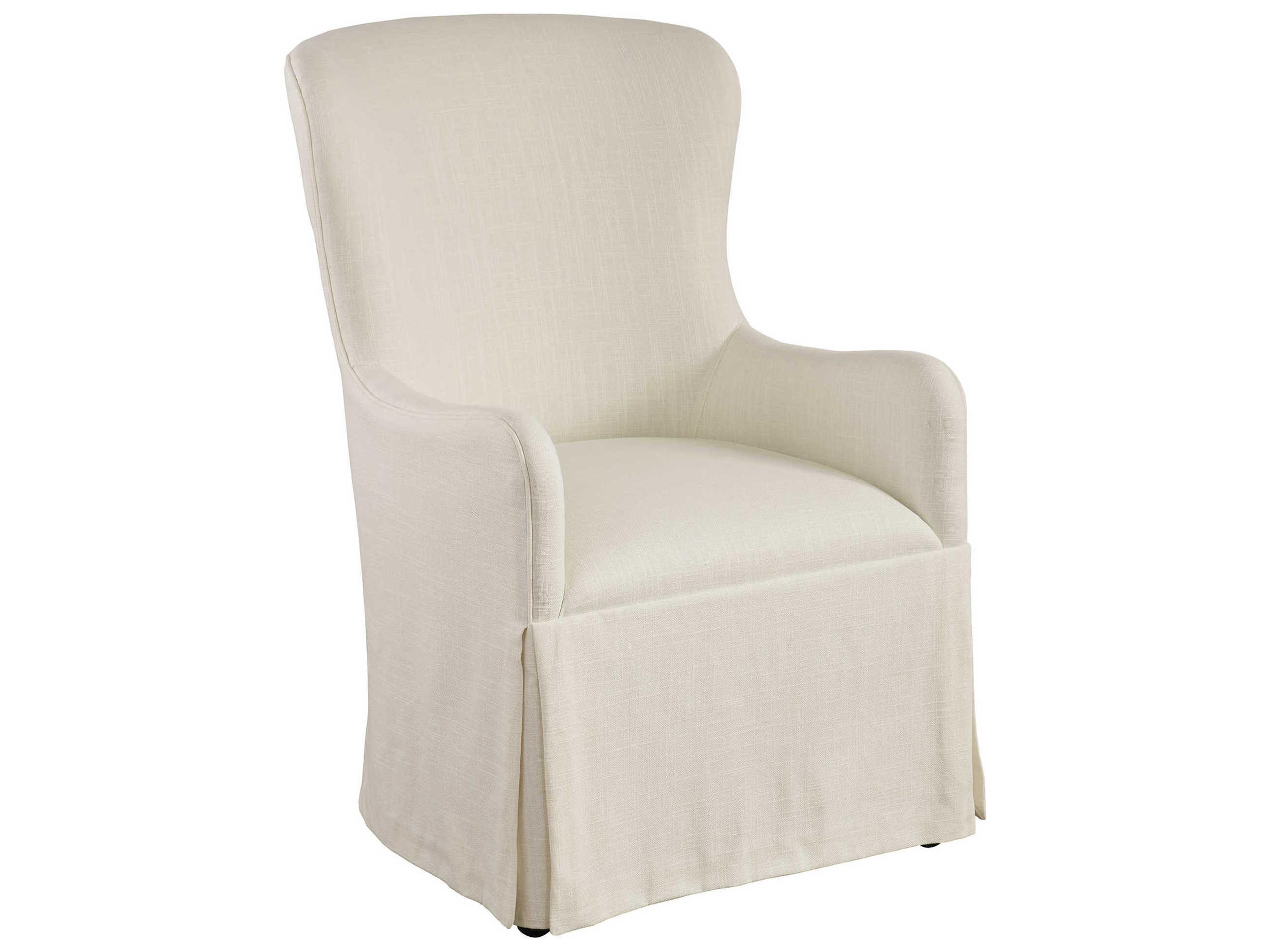 Laguna Aliso White Upholstered Arm Dining Chair