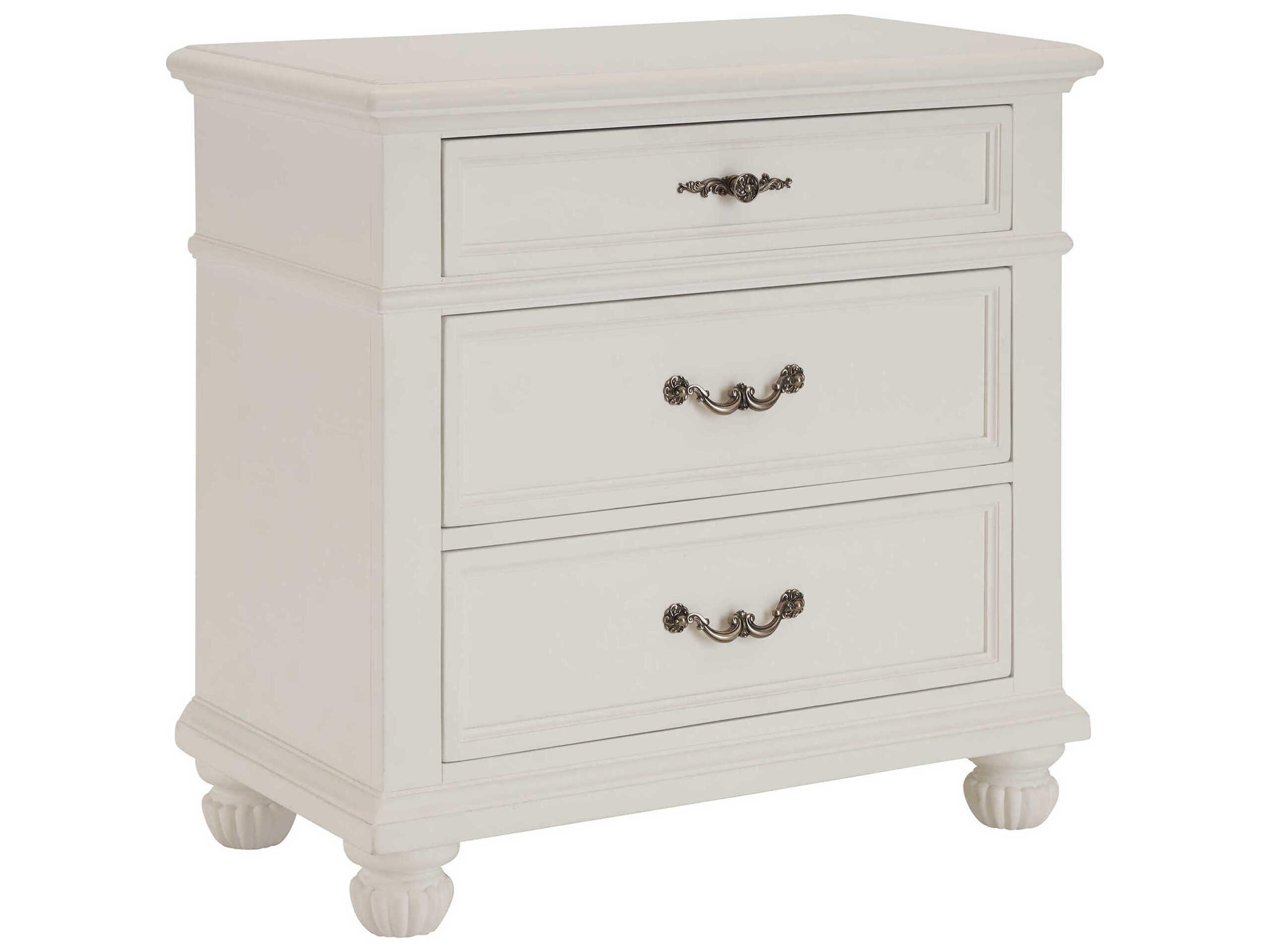 Villa Blanca 3-Drawers Caruso Nightstand