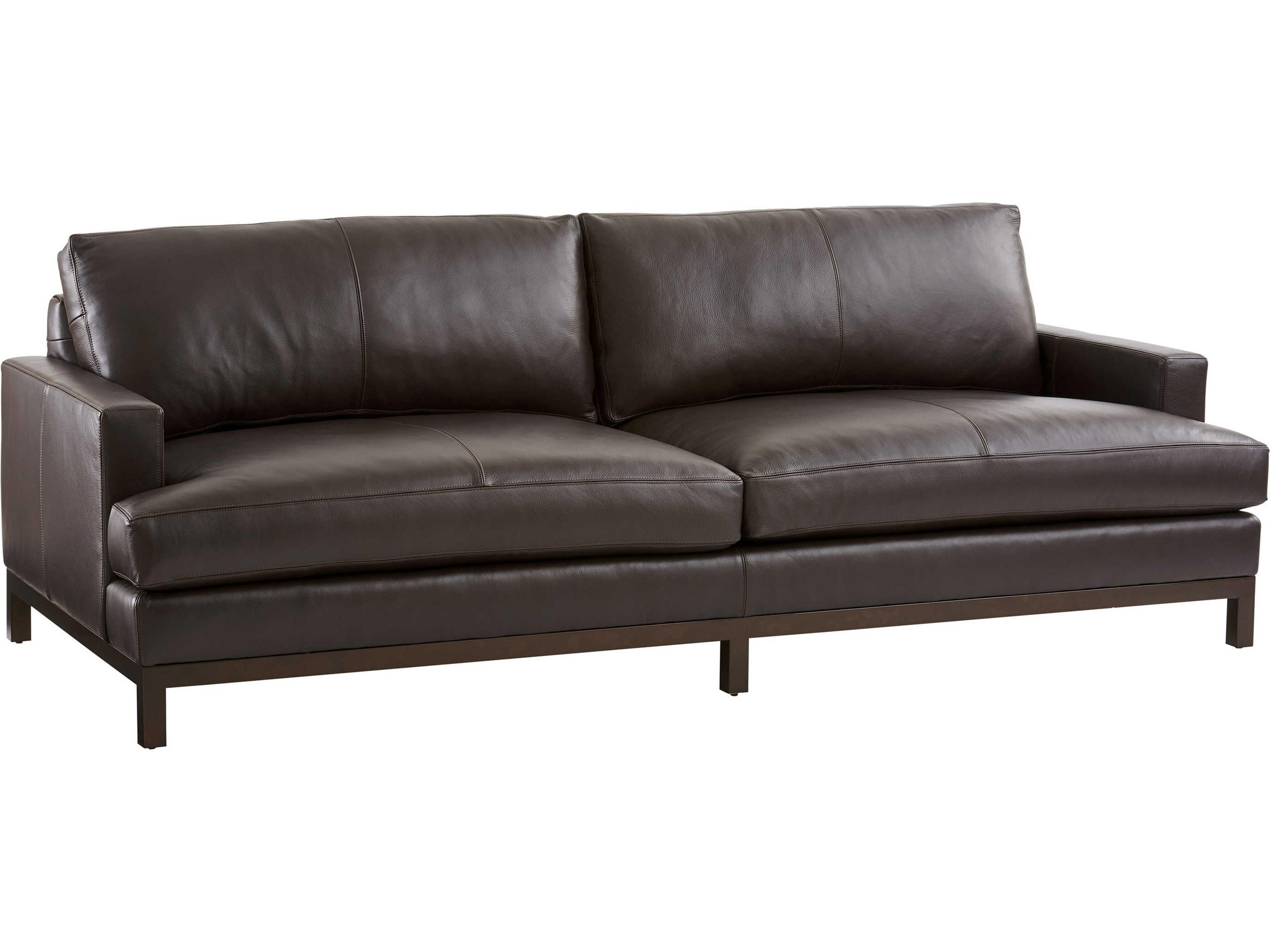 Upholstery Horizon Ocean Brown Leather Sofa