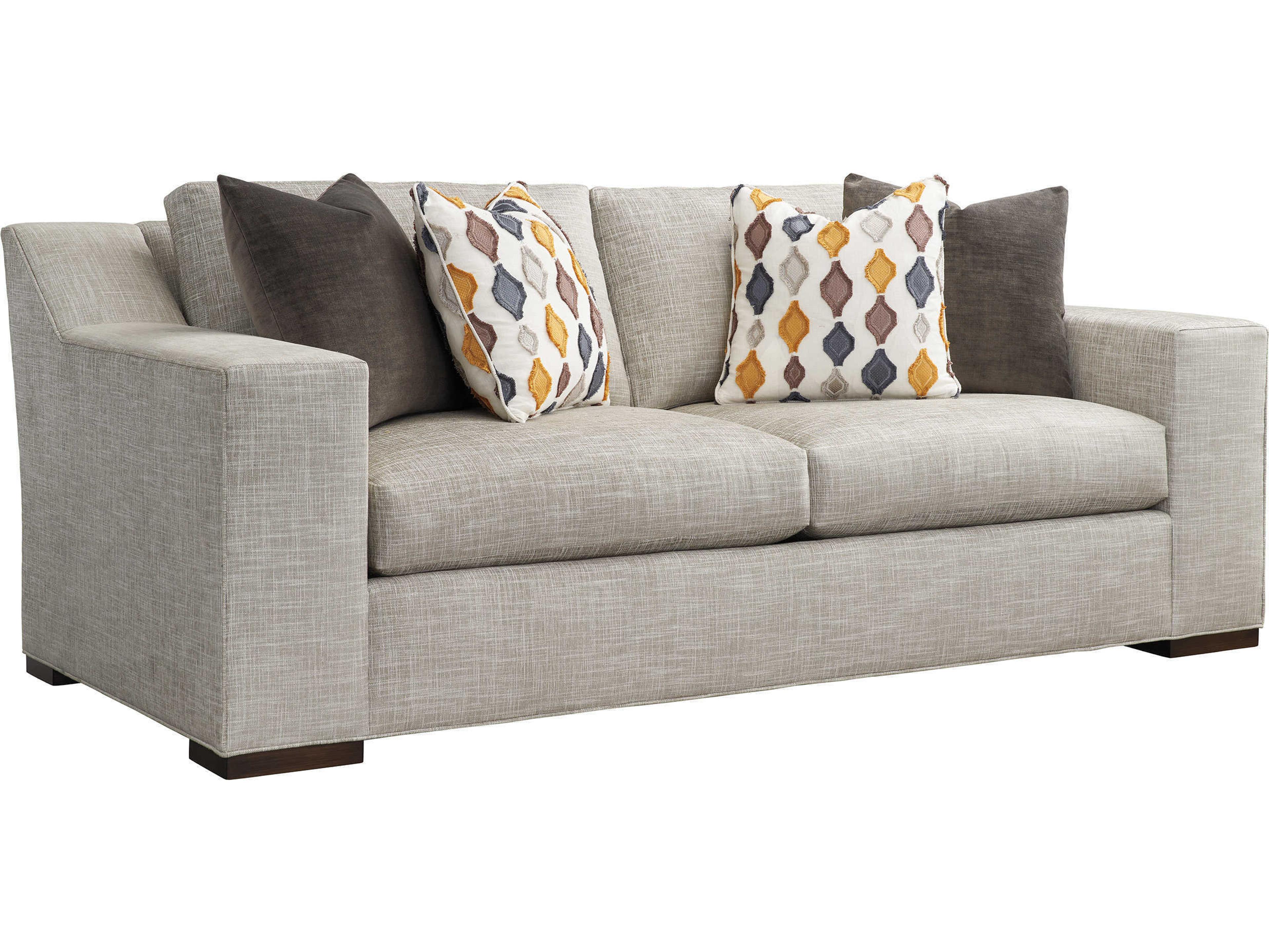 Barclay Butera Upholstery Shaws Cove Demi Gray Upholstered Sofa