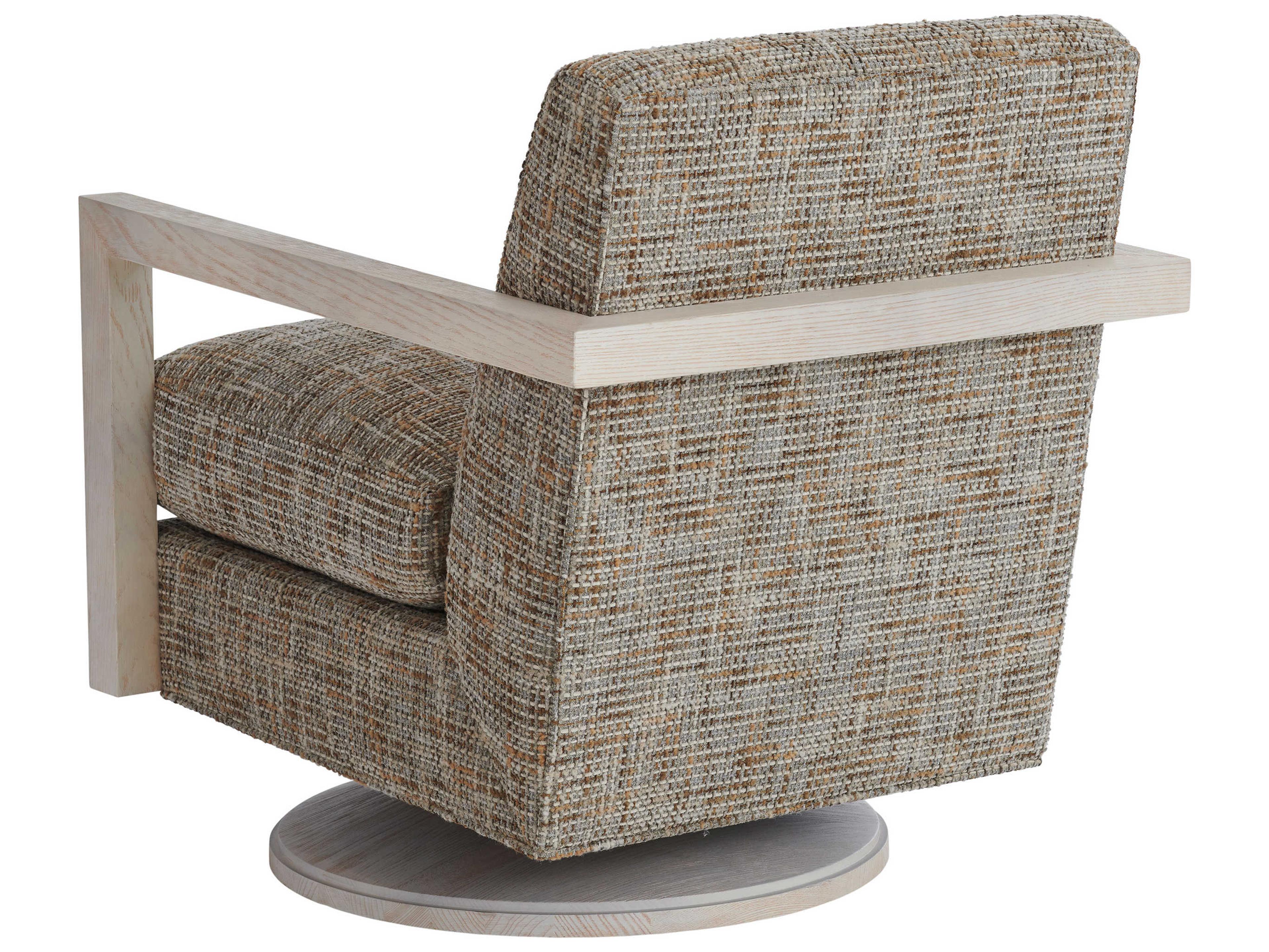 Barclay Butera Upholstery Willa Swivel Gray Fabric Accent Chair