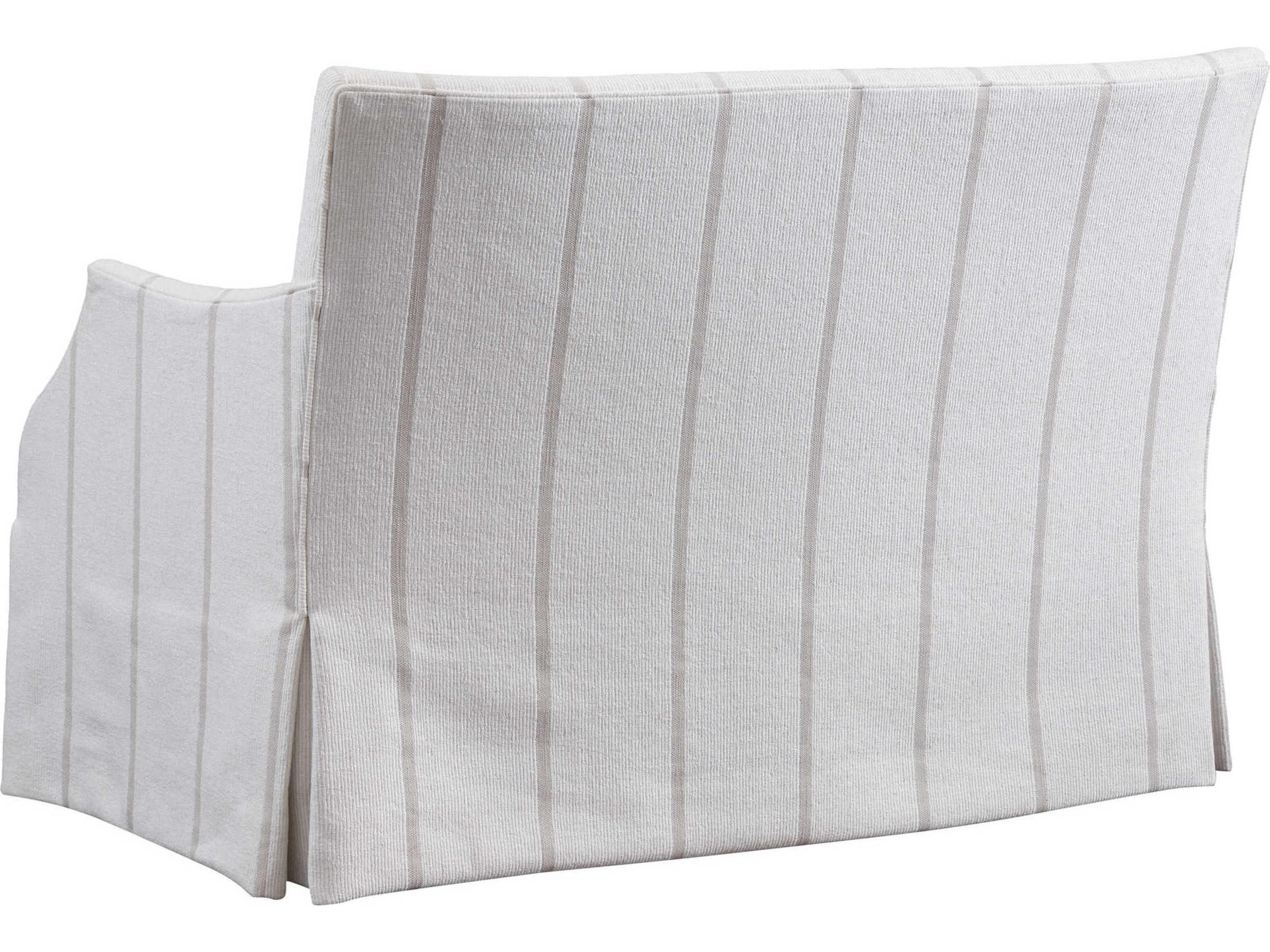 Barclay Butera Upholstery Agate White Fabric Chair and a Half