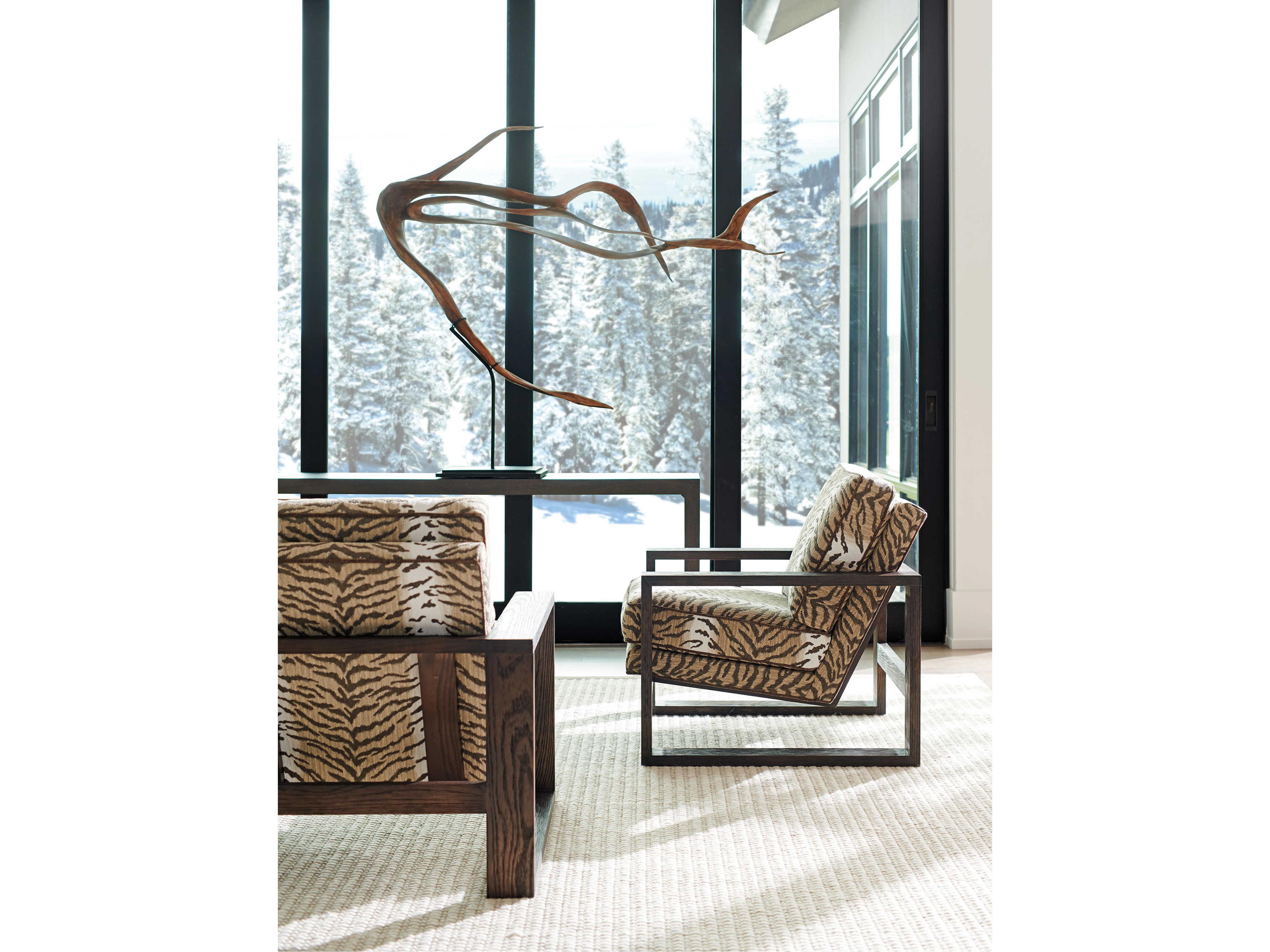 Barclay Butera Upholstery Thaynes Beige Fabric Accent Chair