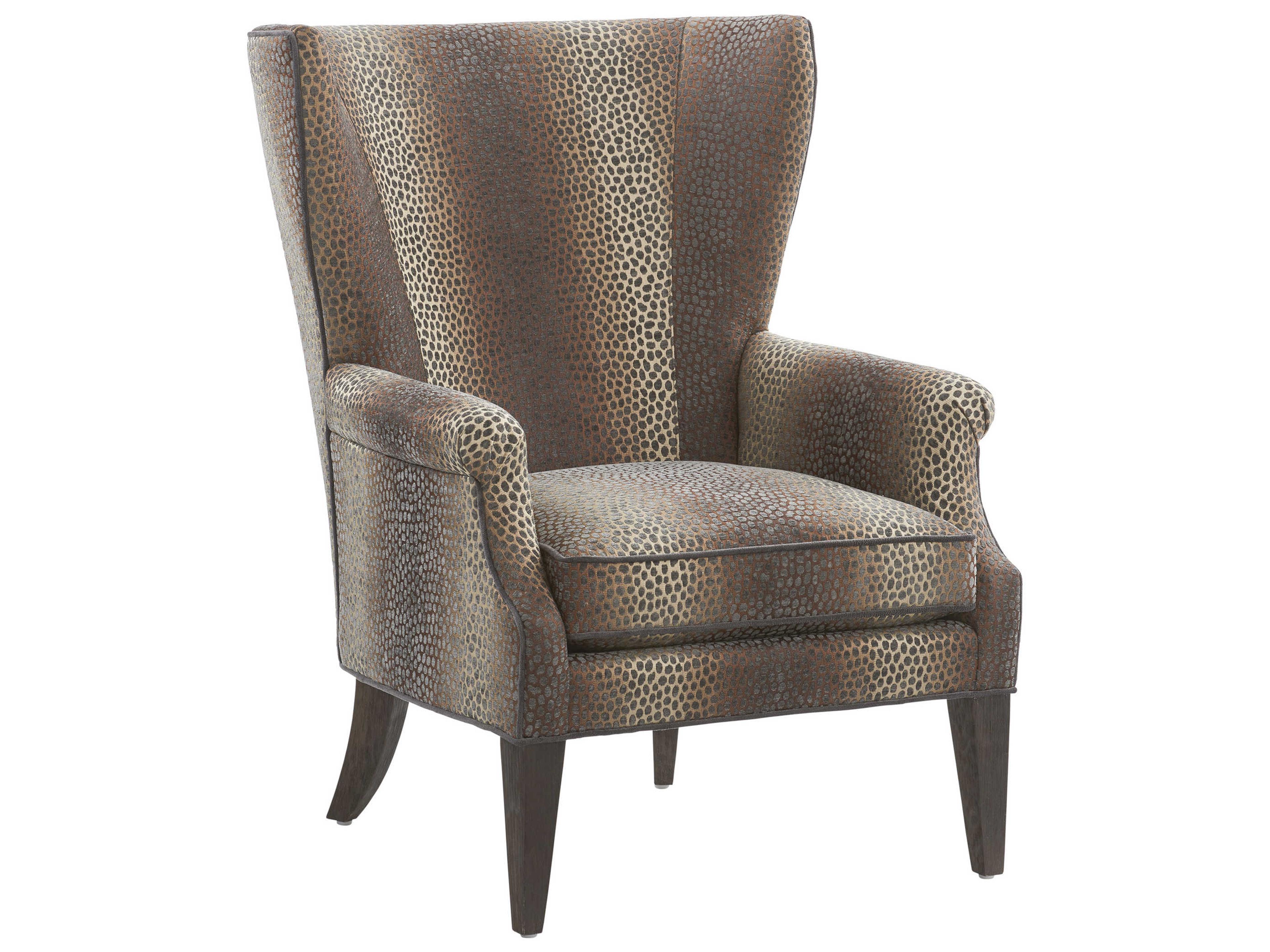 Barclay Butera Upholstery Newton Wing Beige Fabric Accent Chair