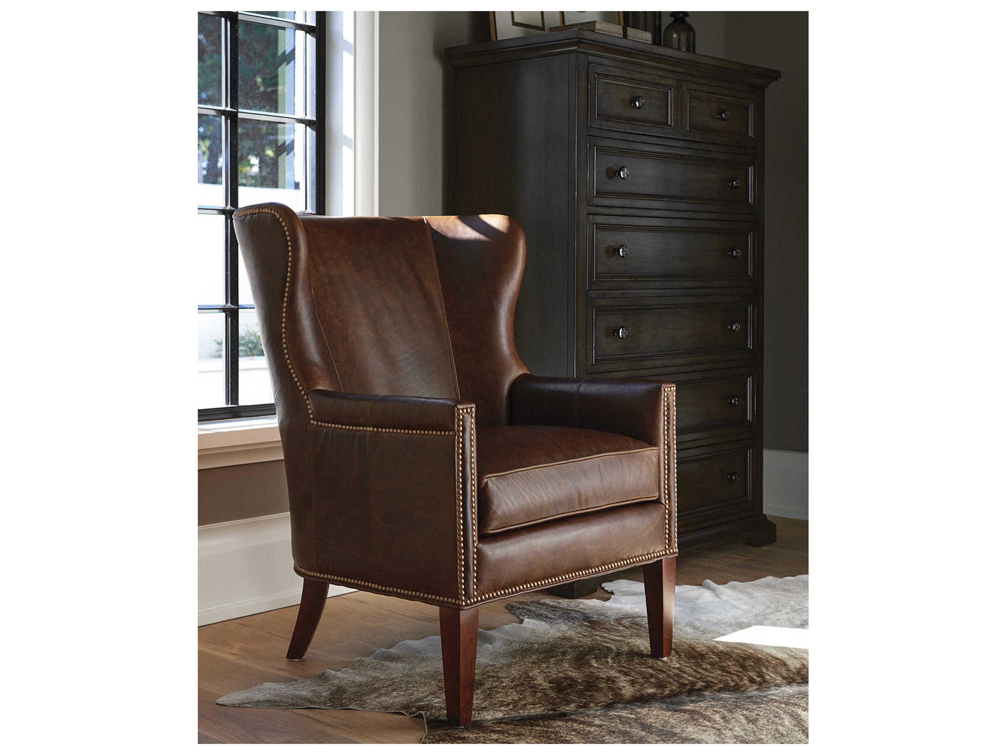 Barclay Butera Upholstery Avery Leather Accent Chair