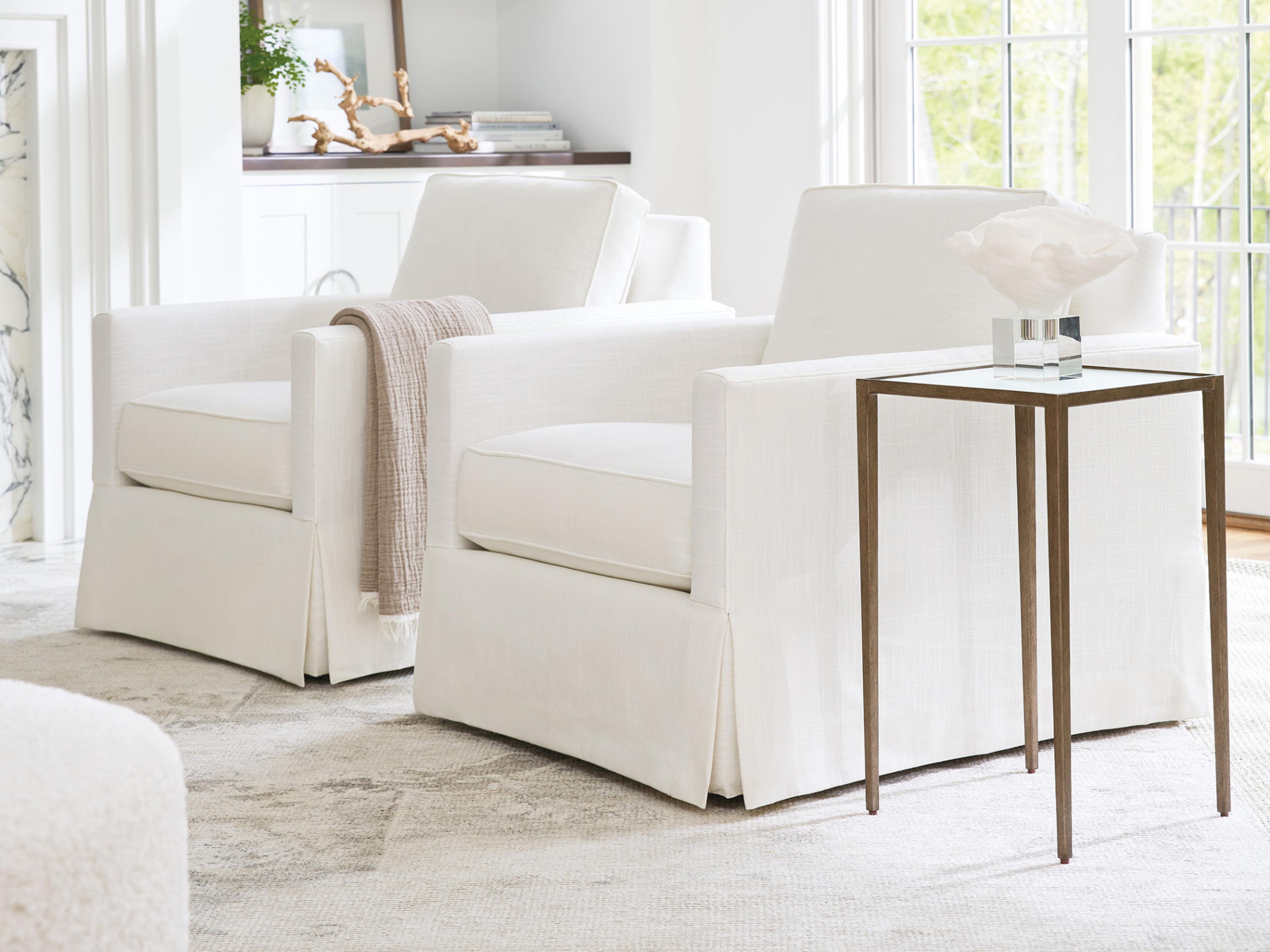 Barclay Butera Upholstery Beach Club Fabric Swivel Accent Chair