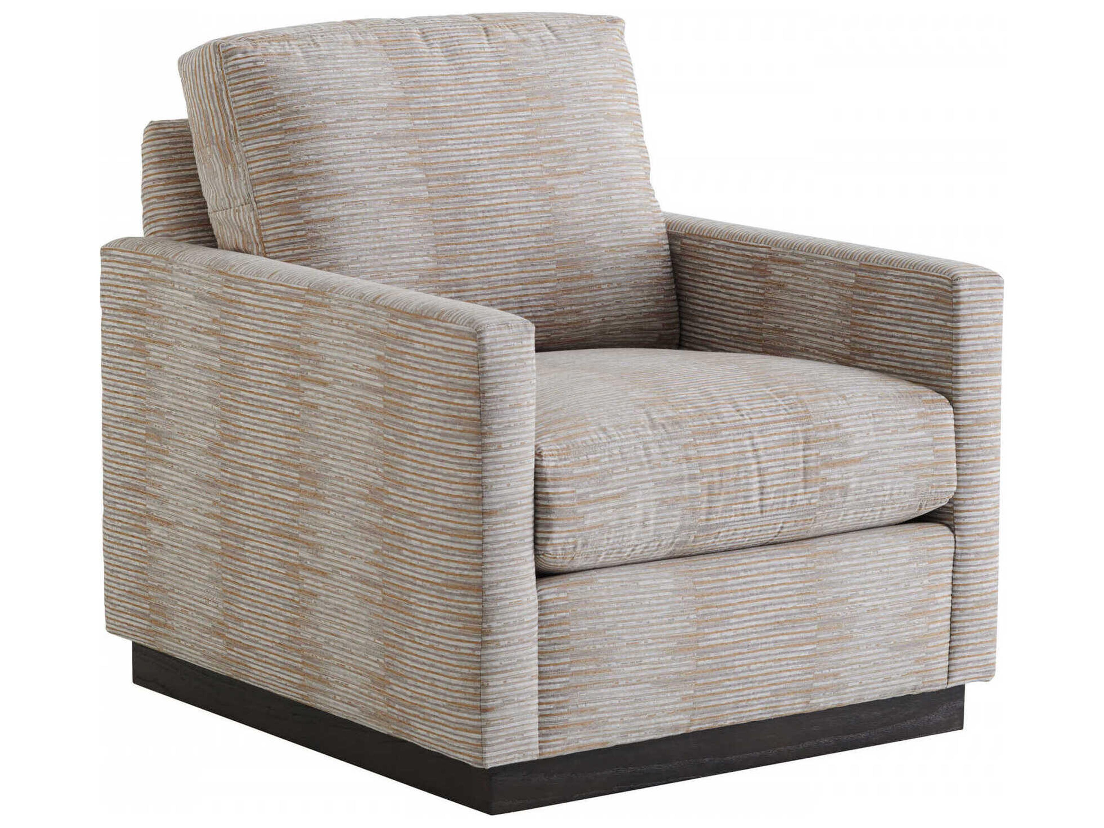Barclay Butera Upholstery Meadow View Swivel Fabric Accent Chair