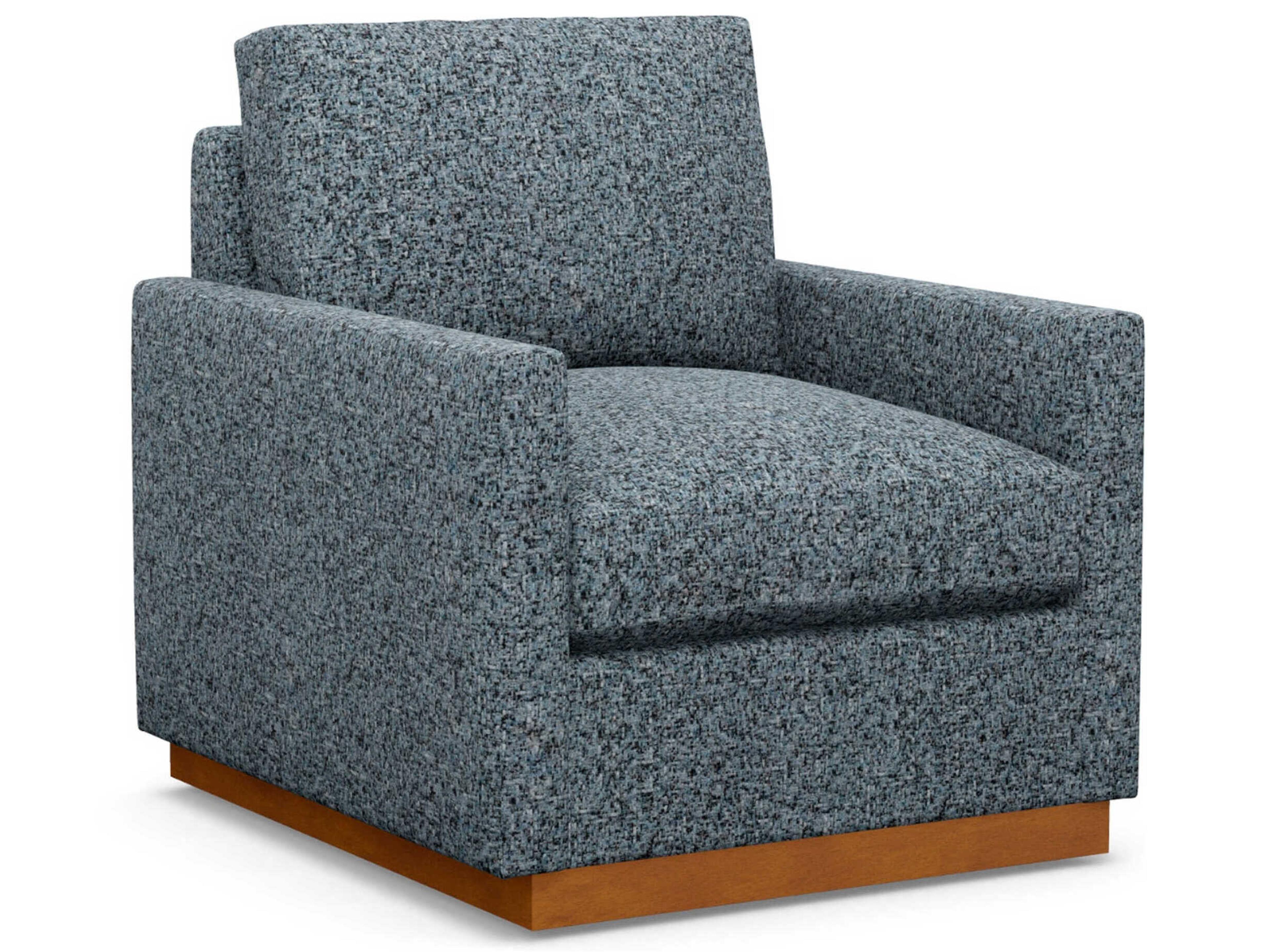 Upholstery Swivel Blue Accent Chair