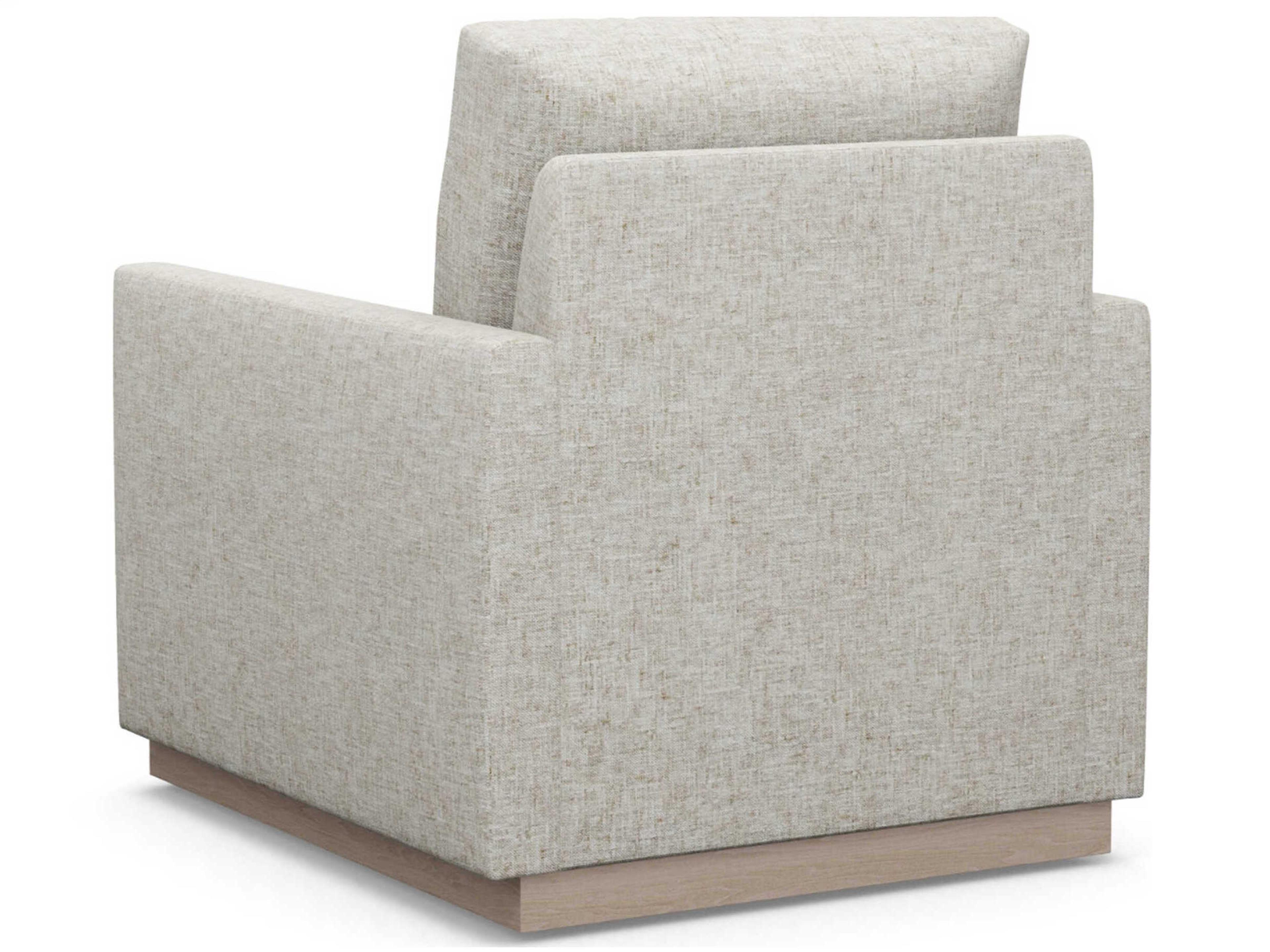 Barclay Butera Upholstery Swivel Beige Accent Chair