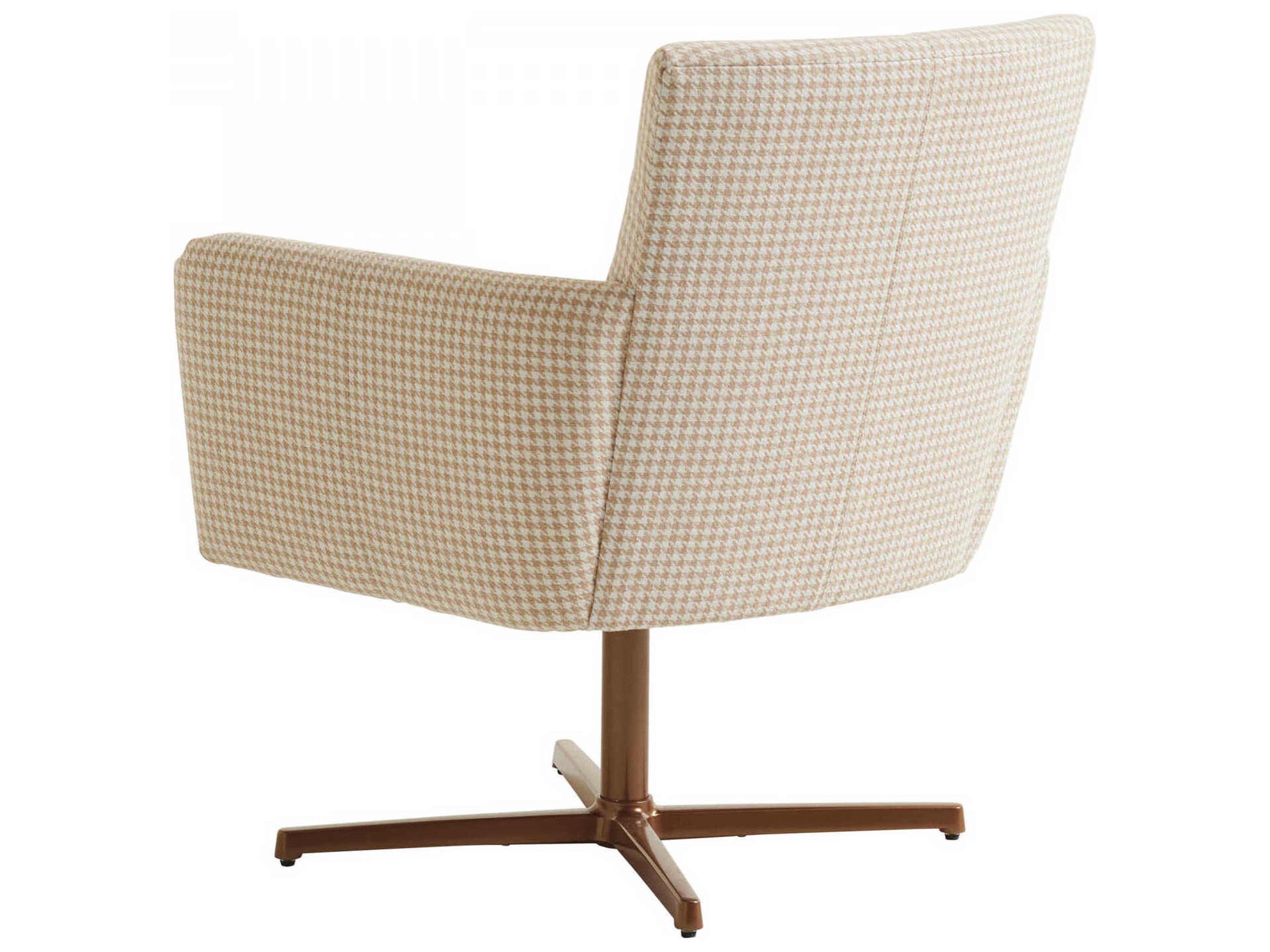 Barclay Butera Upholstery Brooks Swivel Fabric Accent Chair