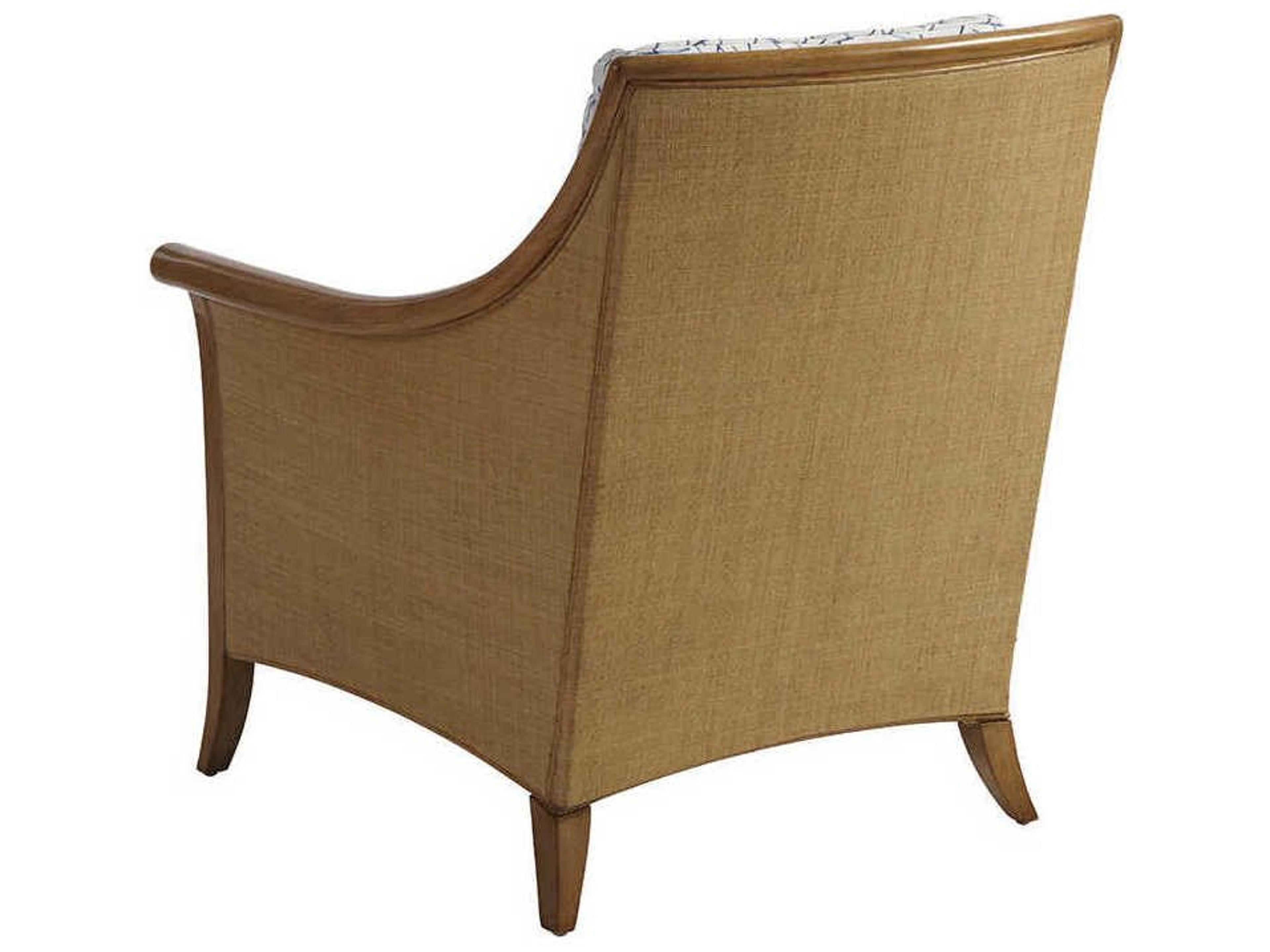 Barclay Butera Upholstery Nantucket Raffia Beige Fabric Accent Chair