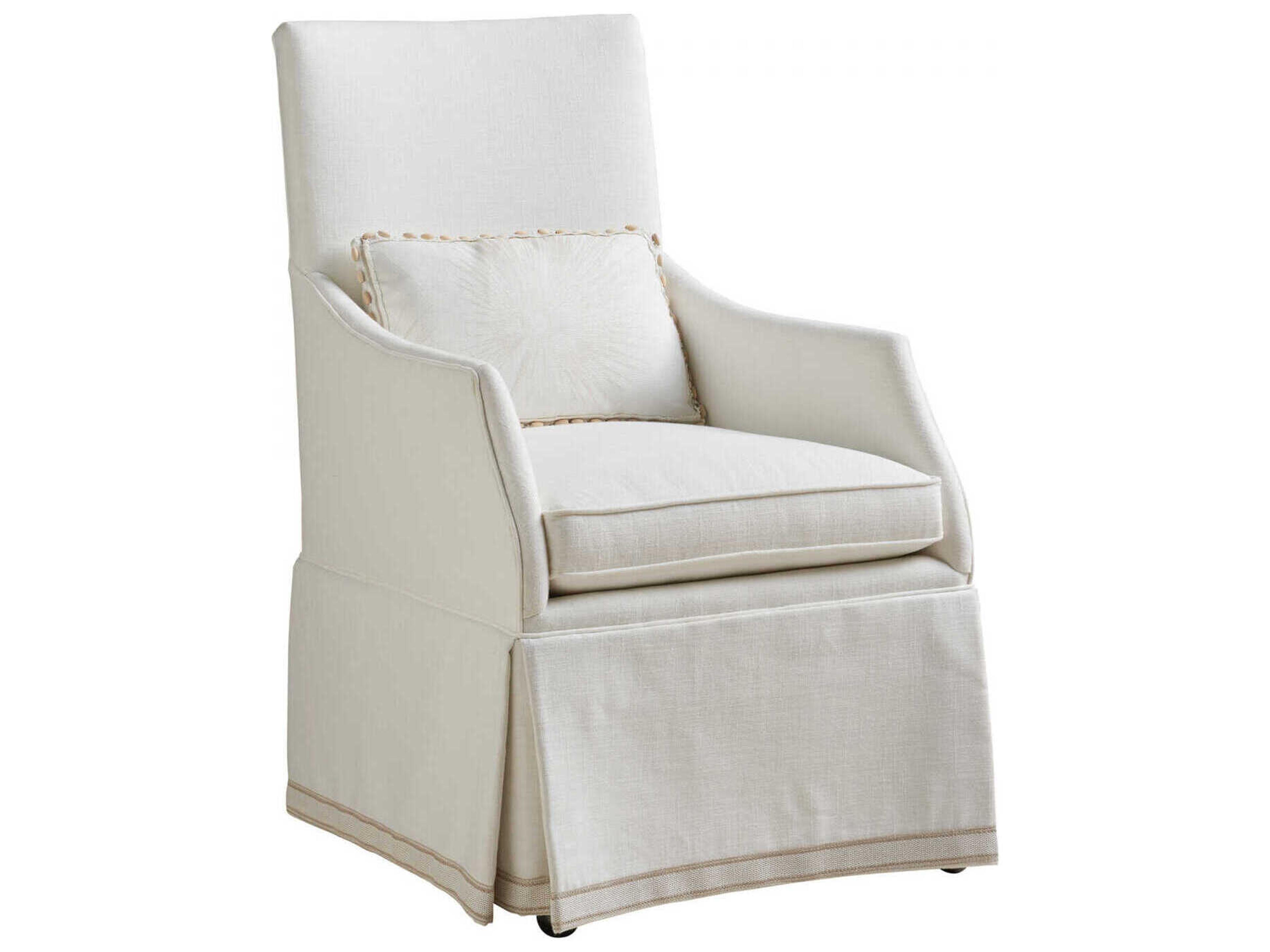 Upholstery Adelaide Beige Upholstered Arm Dining Chair