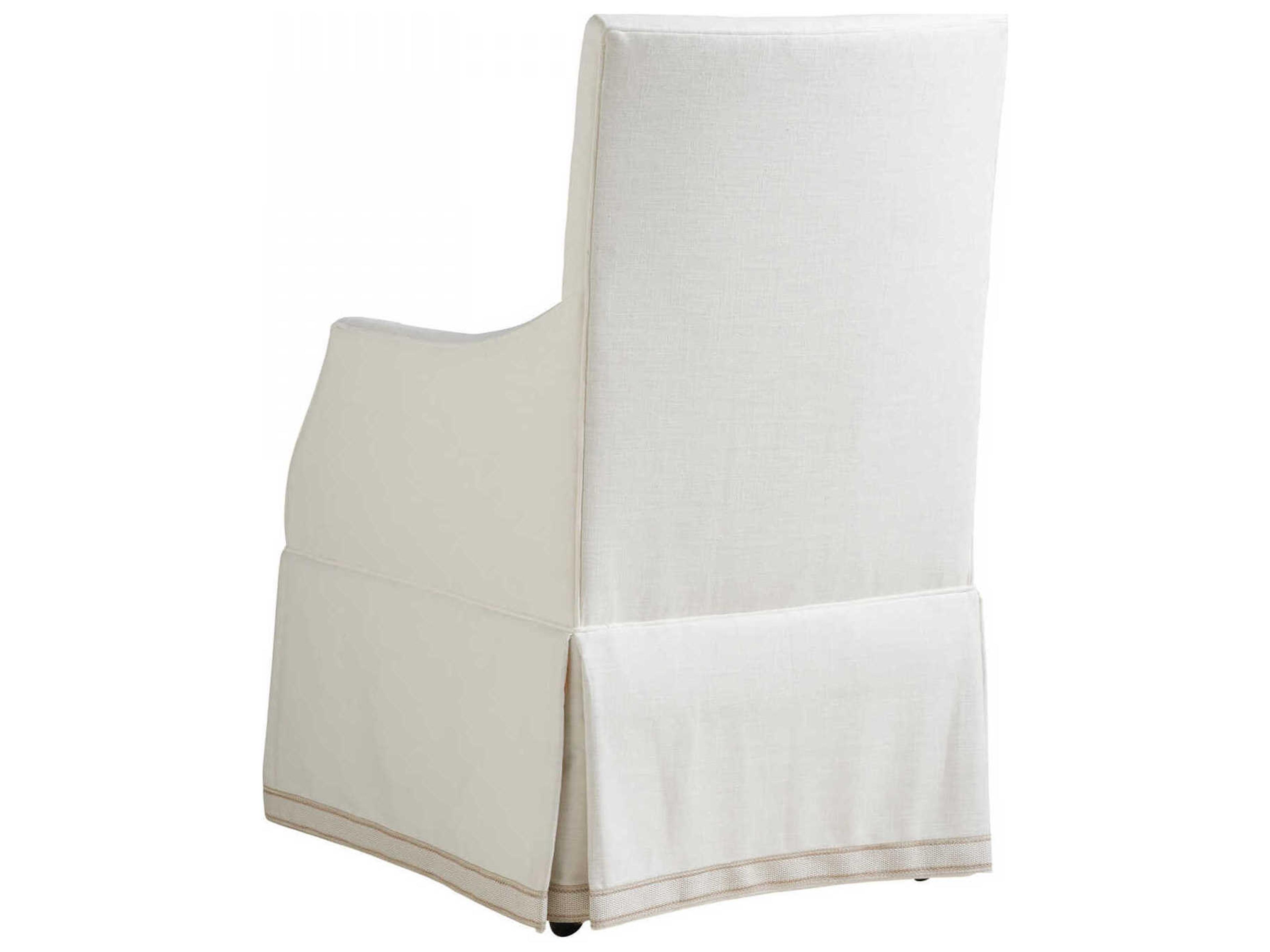 Barclay Butera Upholstery Adelaide Beige Upholstered Arm Dining Chair