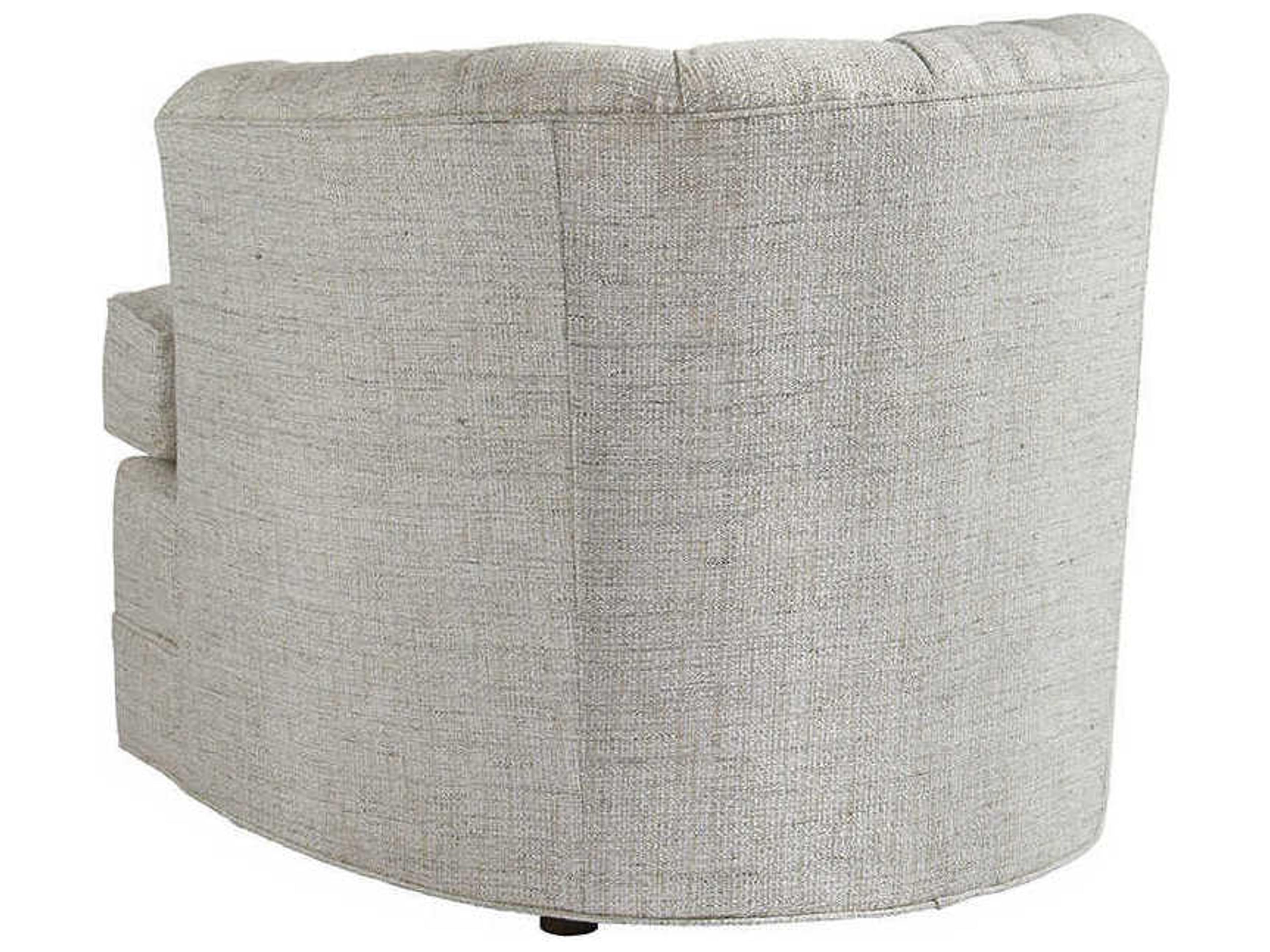 Barclay Butera Upholstery Cliffhaven Gray Fabric Tufted Accent Chair