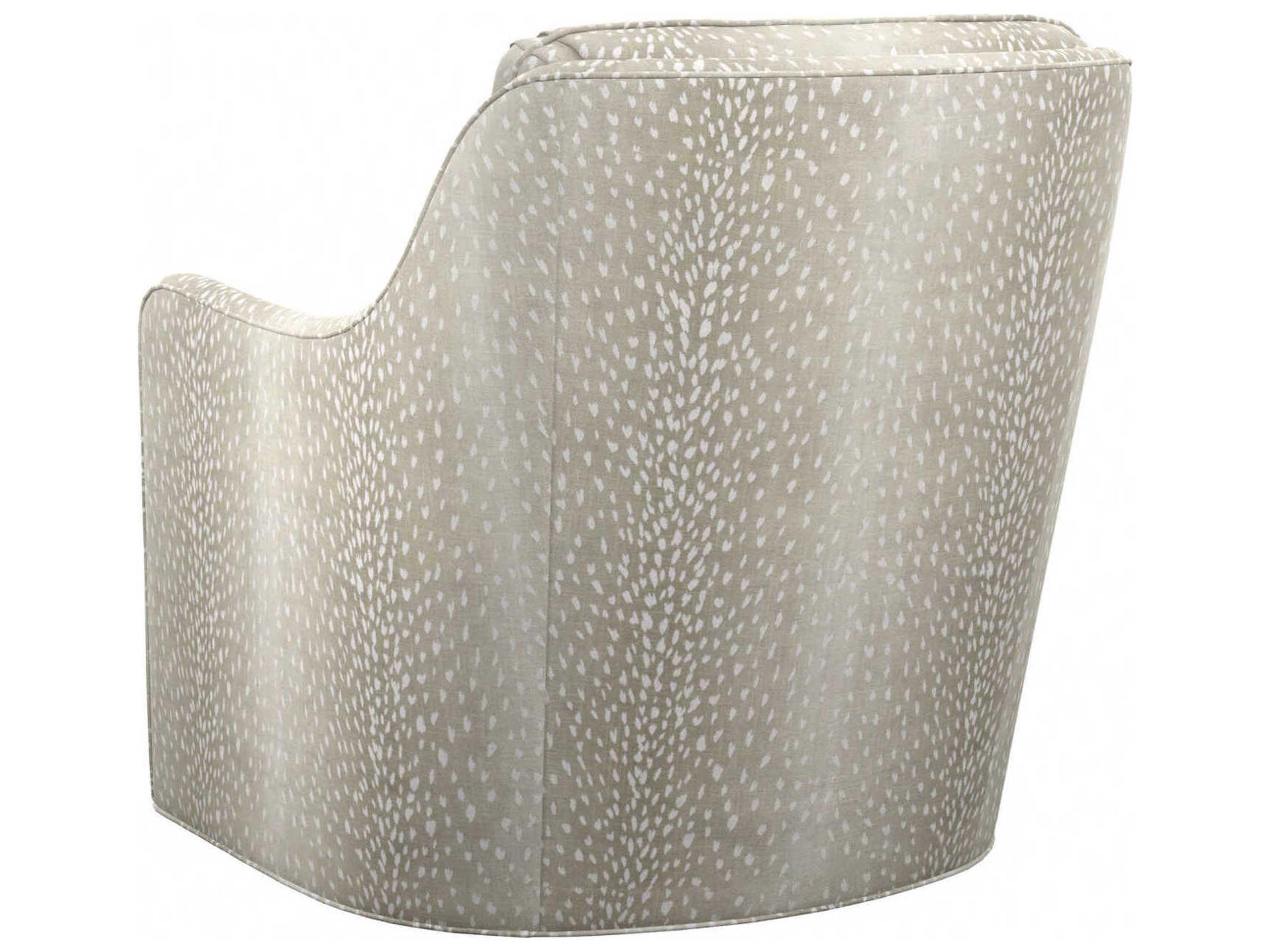 Barclay Butera Upholstery Glenhaven Swivel Fabric Accent Chair