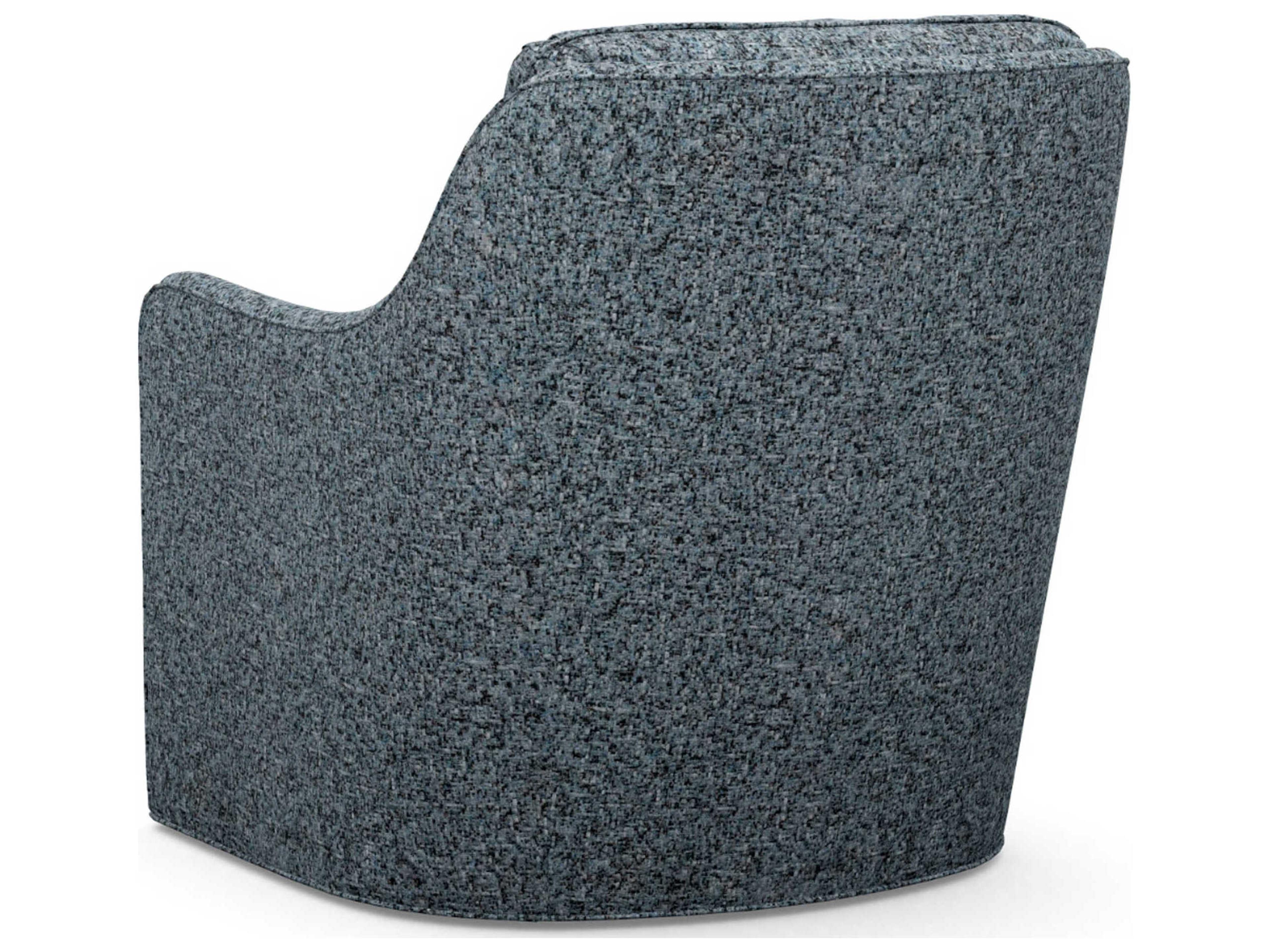 Barclay Butera Upholstery Swivel Blue Accent Chair