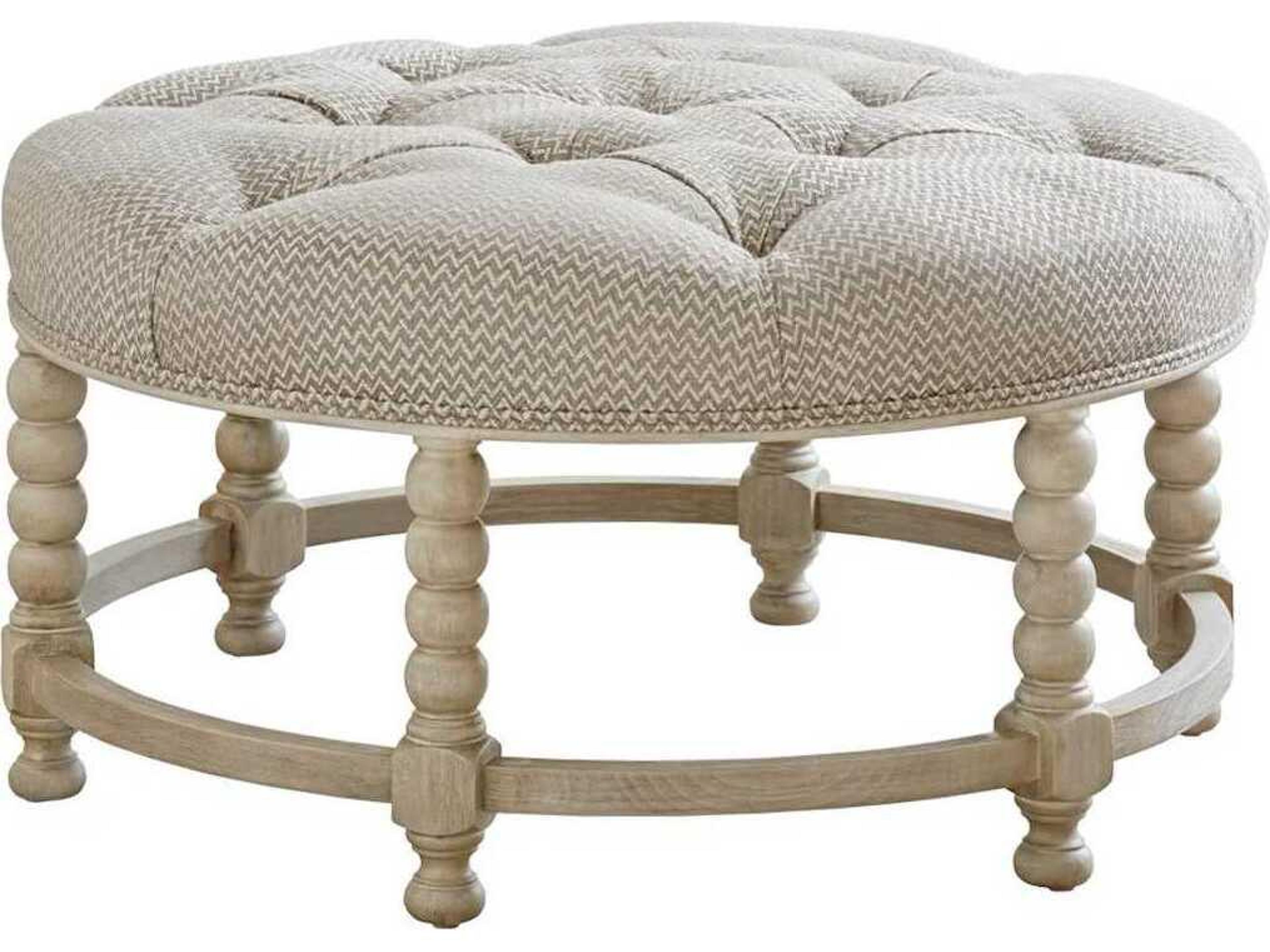 Upholstery Hanover Upholstered Tufted Ottoman