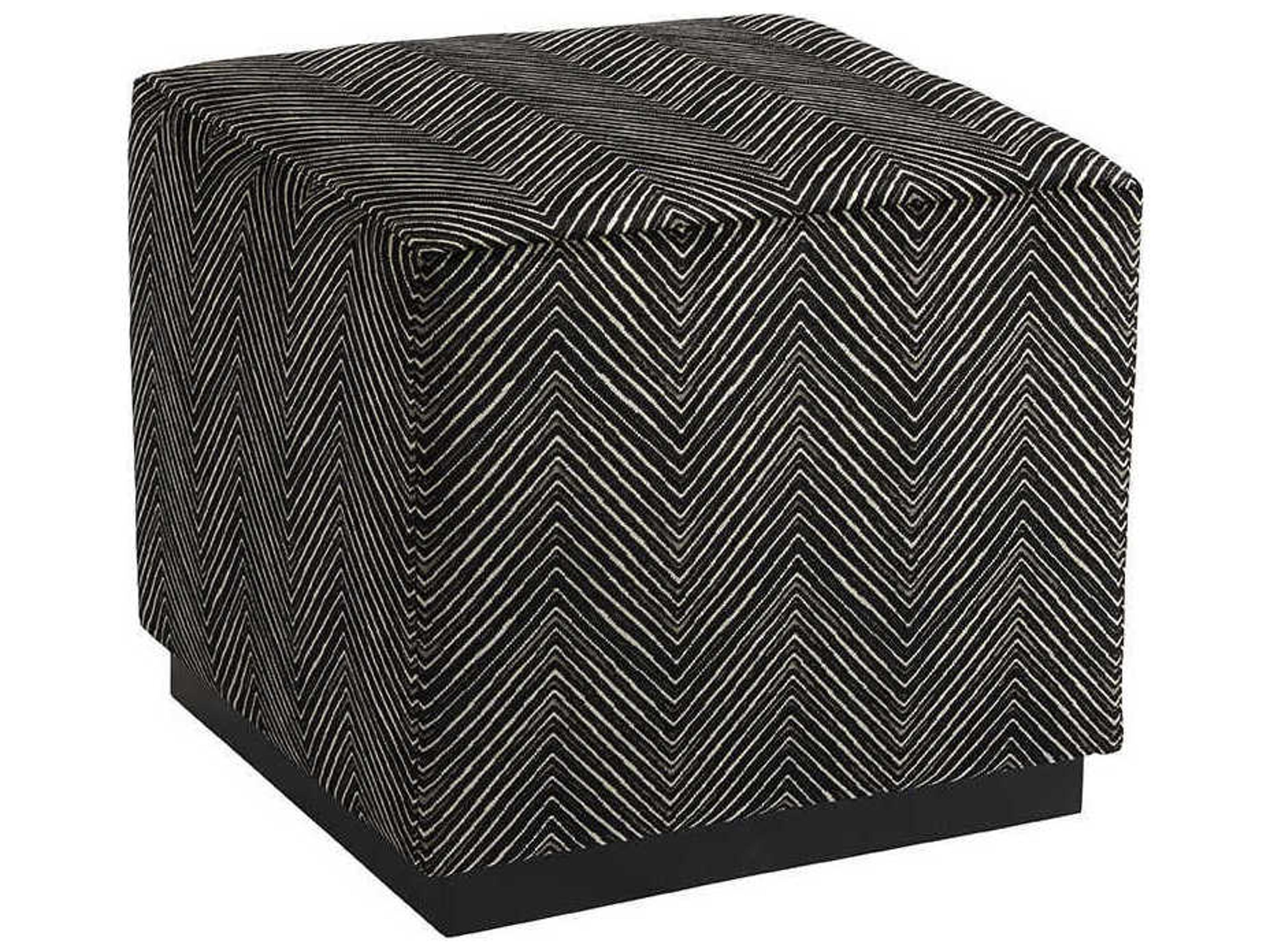 Barclay Butera Upholstery Colby Gray Upholstered Ottoman