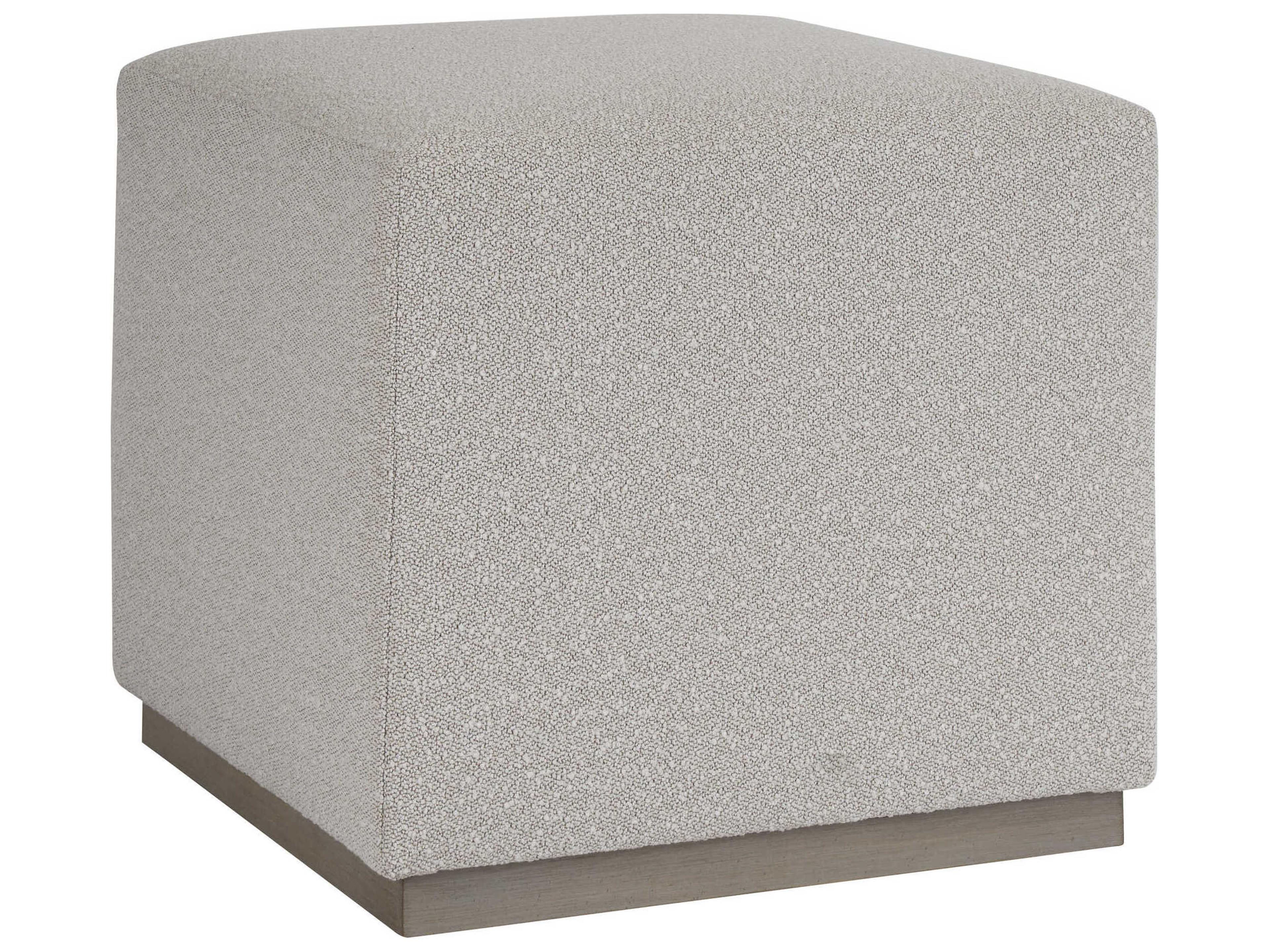 Upholstery Driftwood Gray Upholstered Ottoman