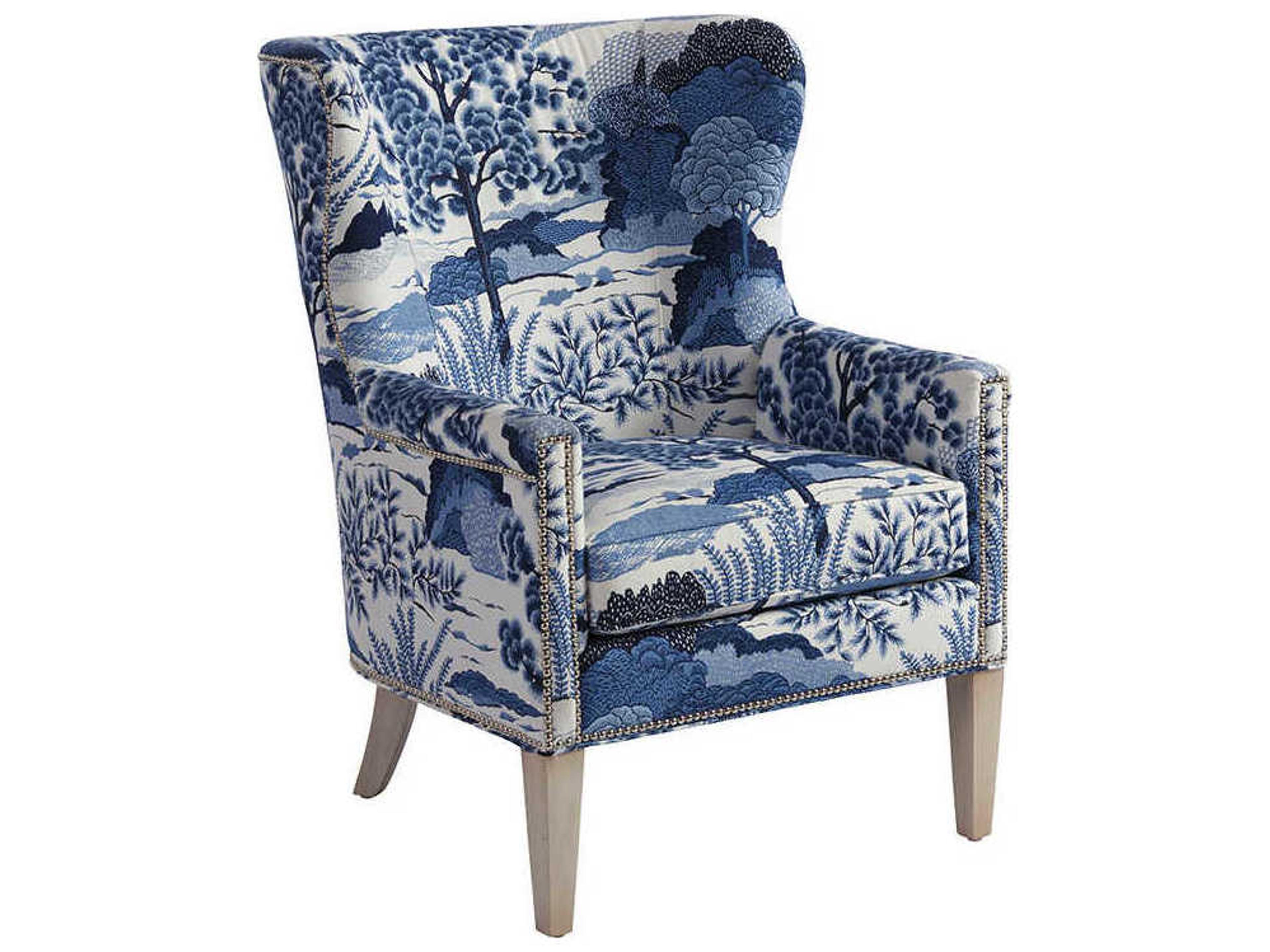 Upholstery Avery Wing Fabric Accent Chair