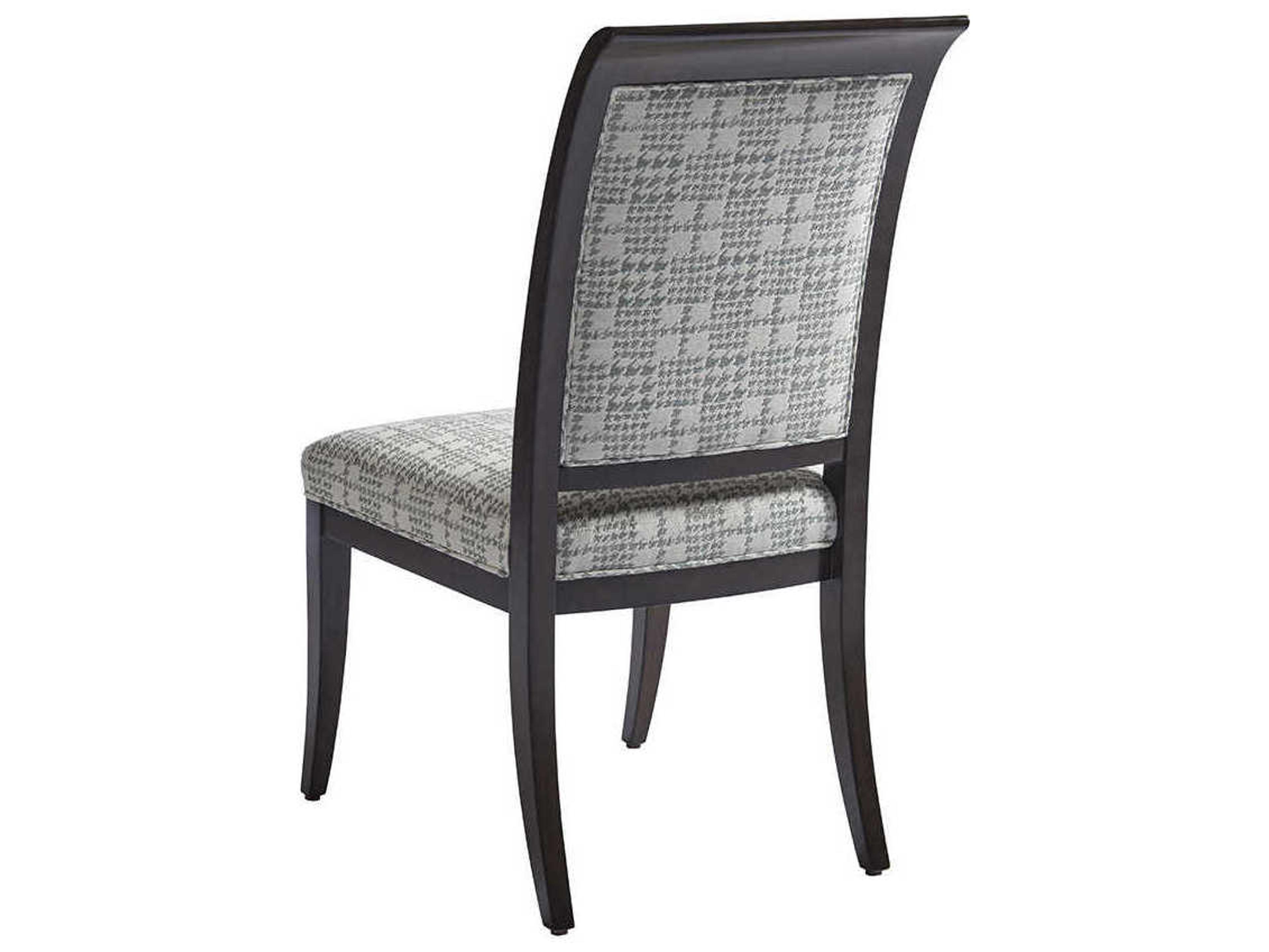 Barclay Butera Brentwood Kathryn Leather Brown Upholstered Side Dining Chair