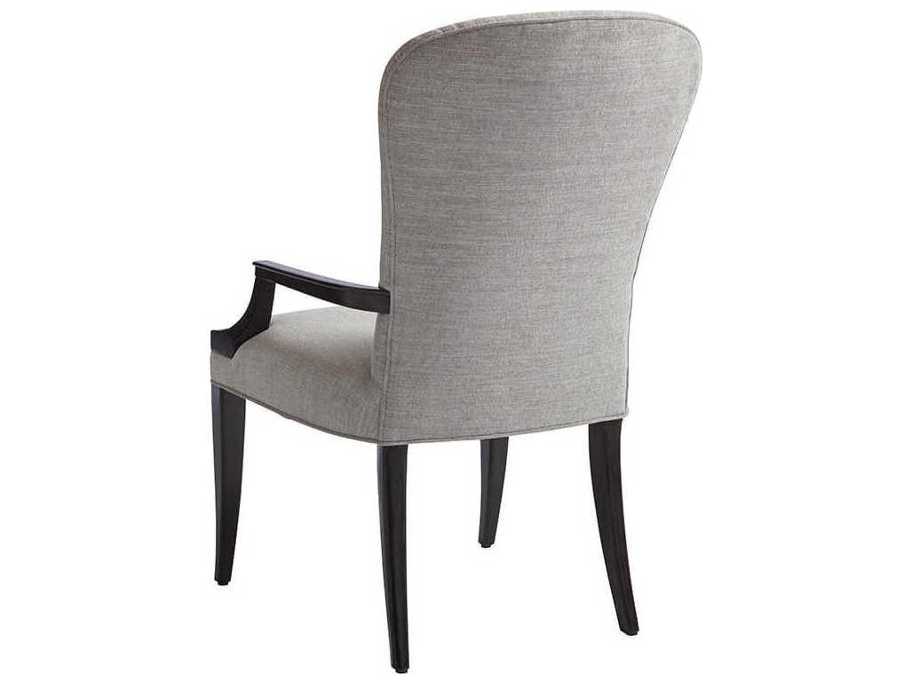 Barclay Butera Brentwood Schuler Brown Upholstered Arm Dining Chair